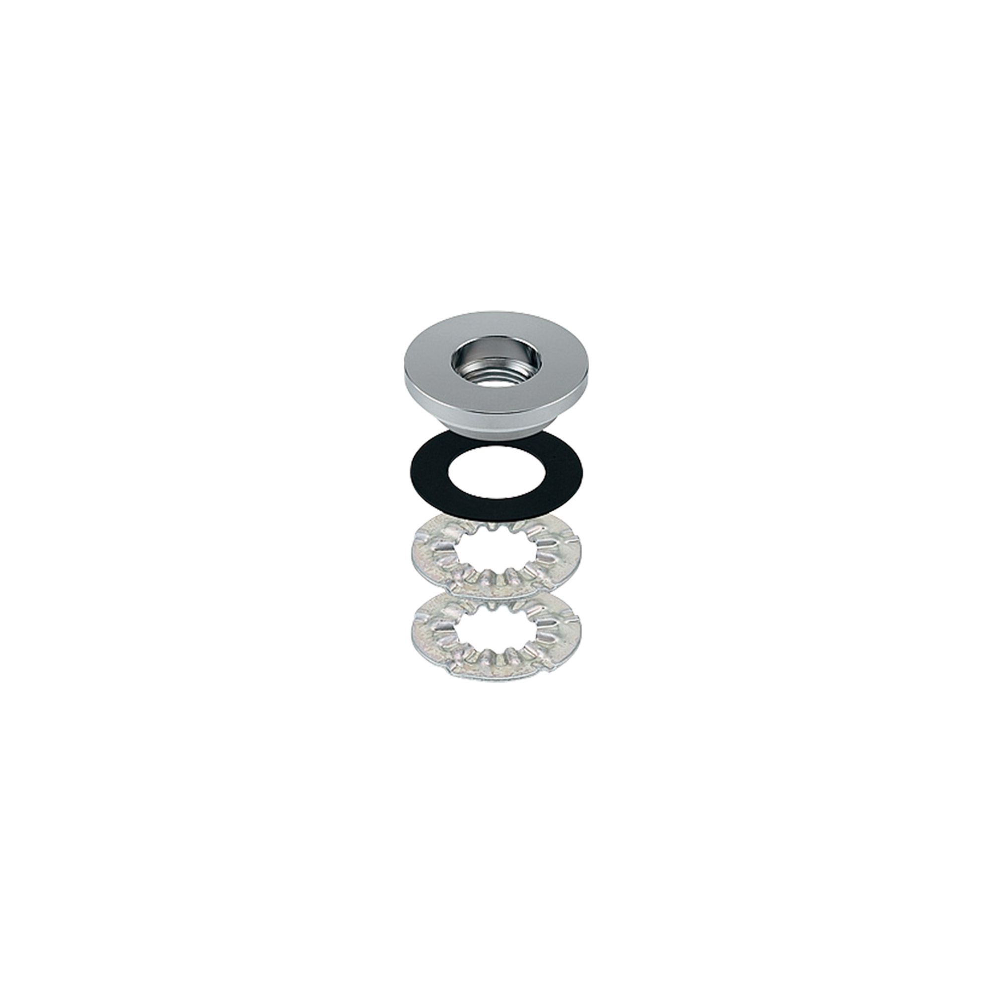 洗面水栓 TT-1：スパウトレバー単水栓 ベントネック クローム KB-PT011-16-G141 付属品：取付アダプター　水栓取付穴径に応じてアダプターをご使用ください