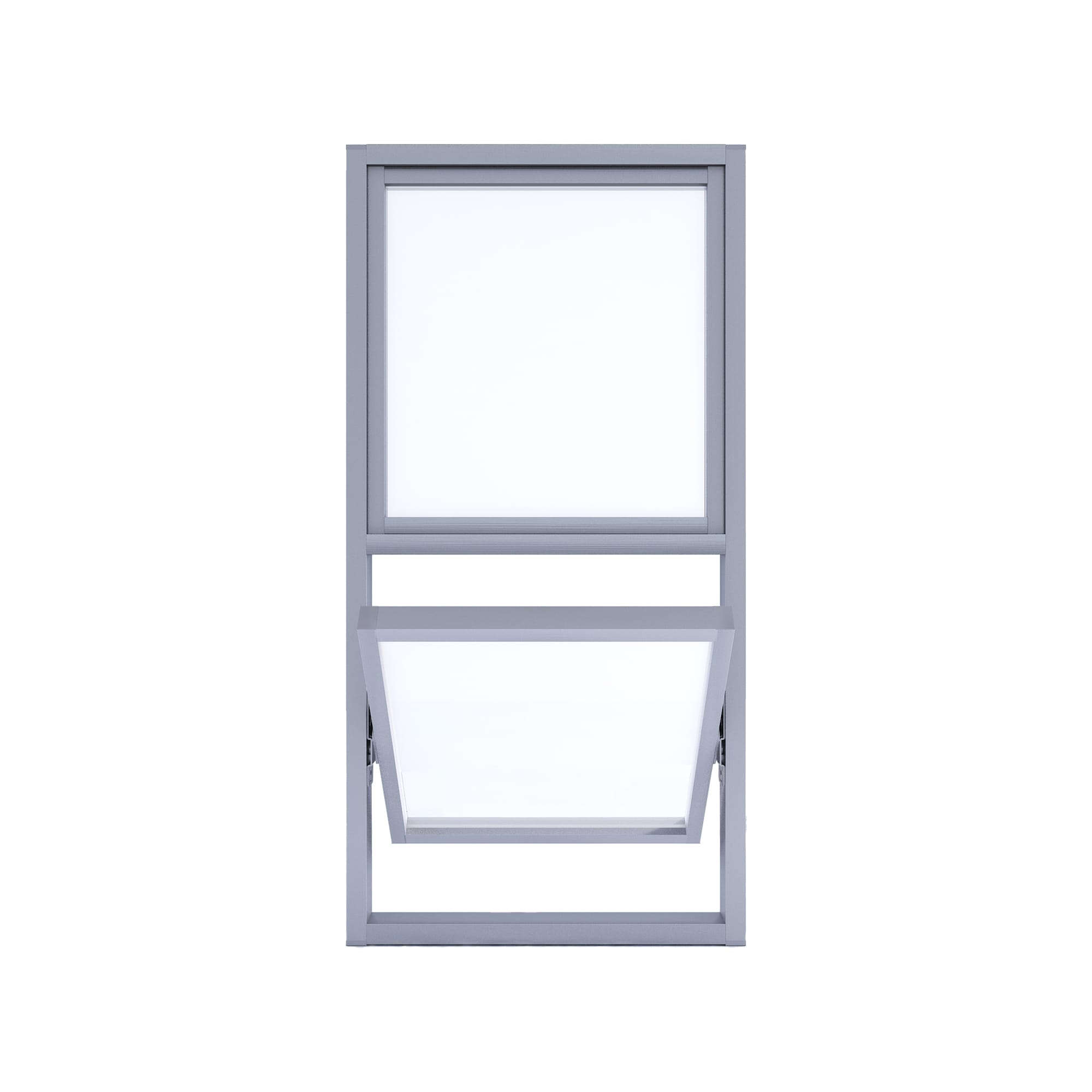 室内アルミサッシ FIX窓＋回転窓 シルバー 樹脂パネル DW-DR013-16-G201