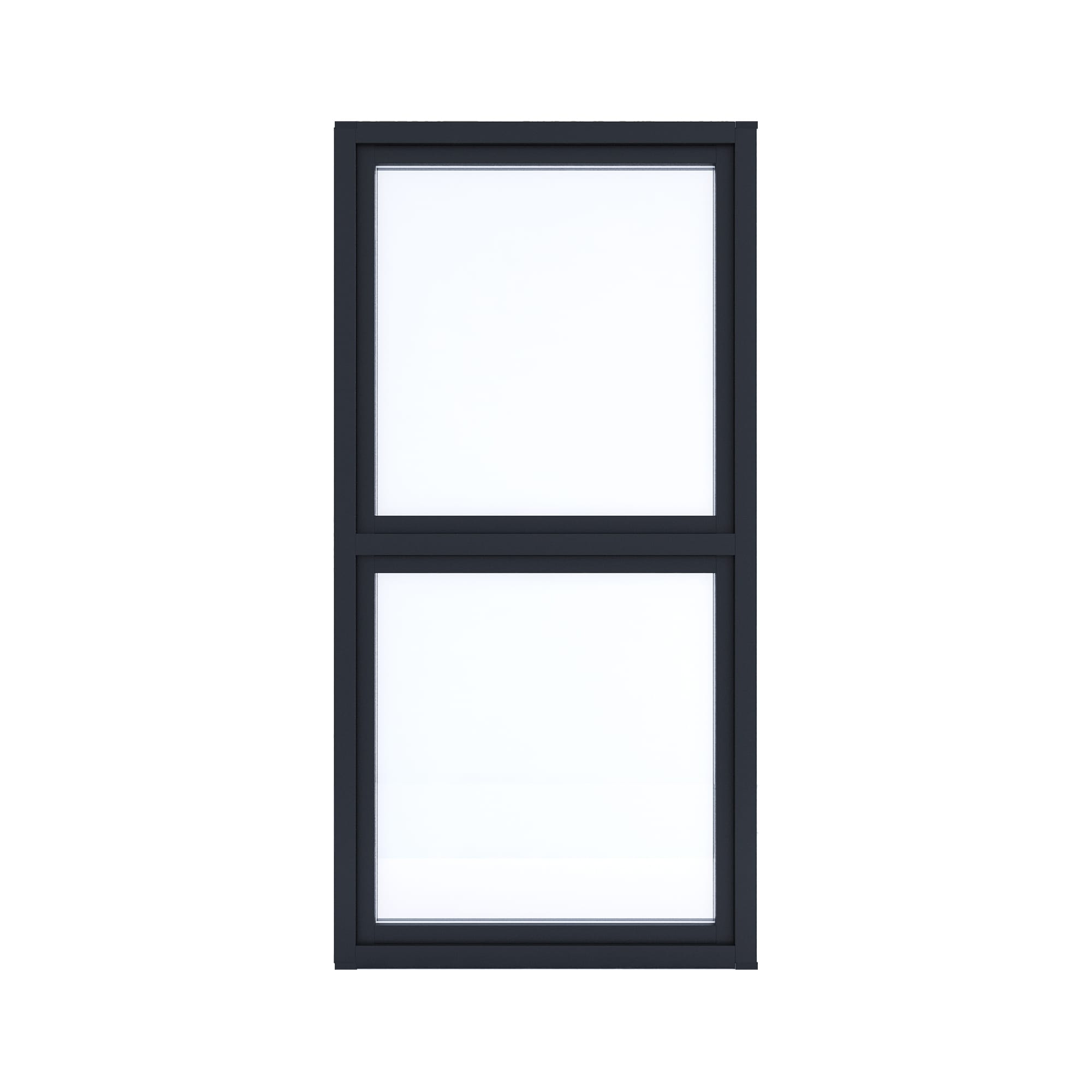 室内アルミサッシ FIX窓＋FIX窓 ブラック ガラス DW-DR013-09-G201