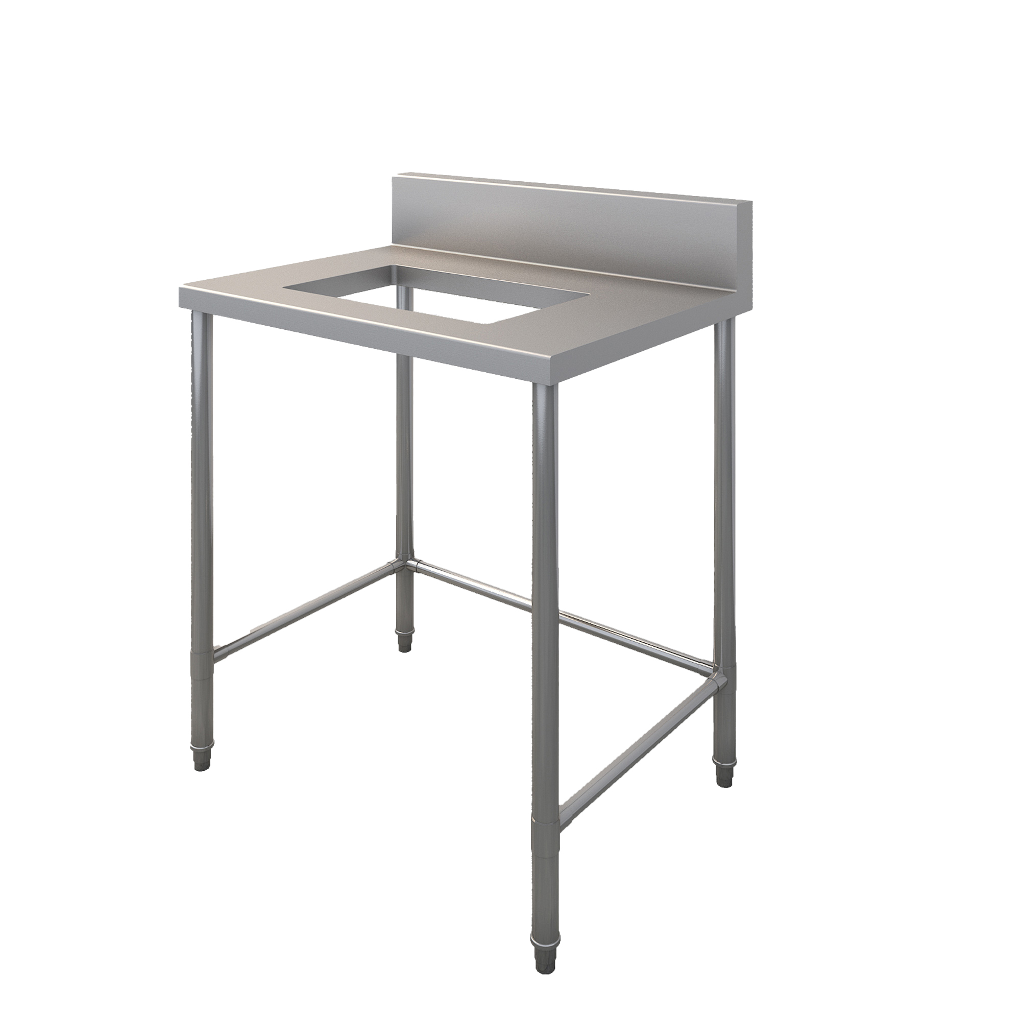 業務用キッチン ビルトインコンロ台 バックガードあり KB-KC025-11-G239 ビルトインコンロ台 Eタイプ　W805D600H850　バックガードあり