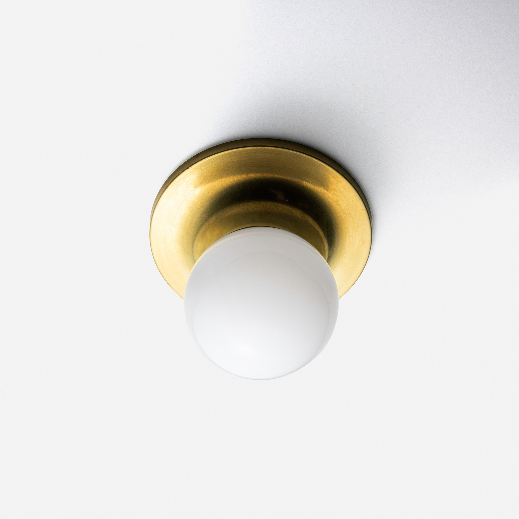 メタルラウンジライト 真鍮 乳白ボール（引掛） LT-PD018-06-G141