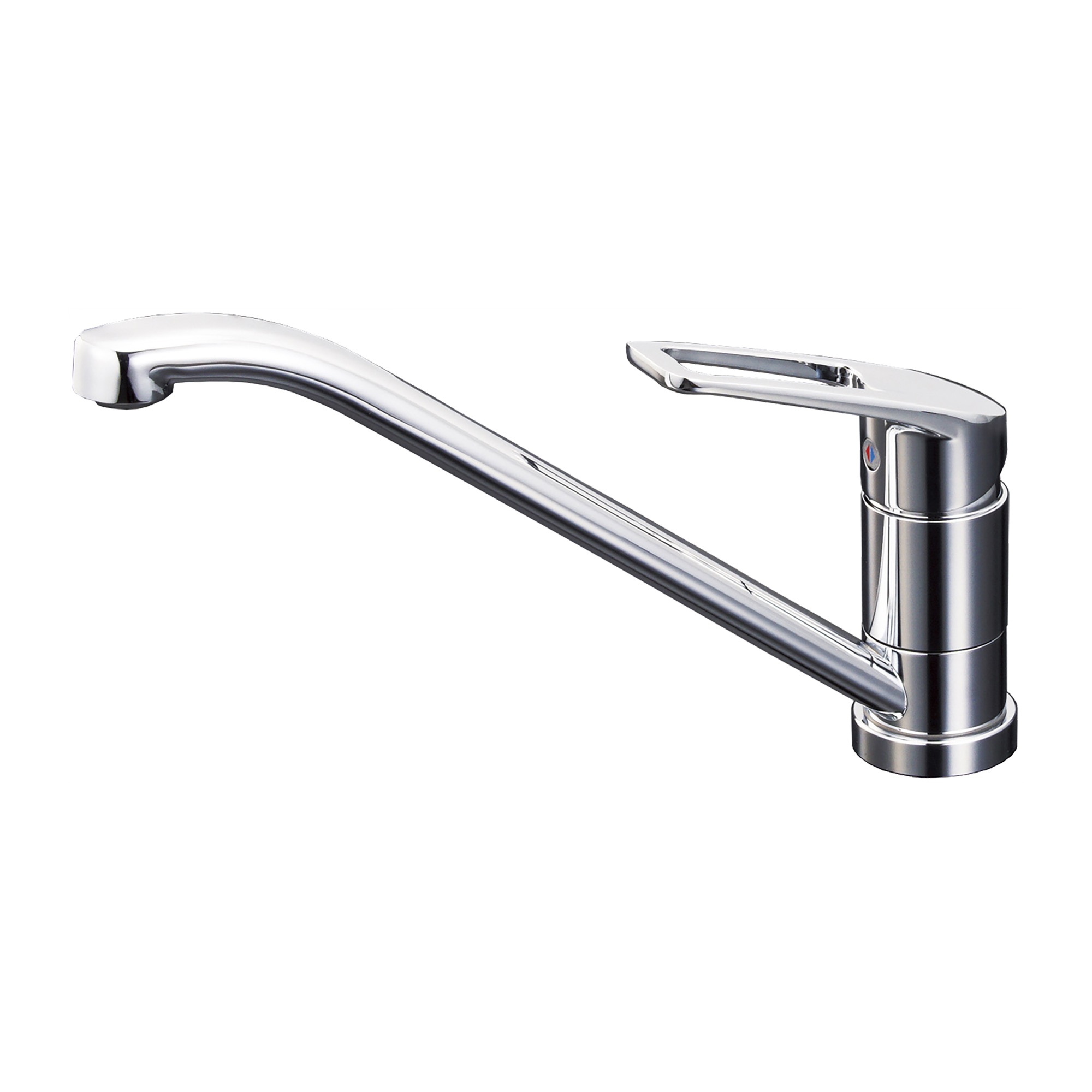 クロームメッキ水栓 シングルレバー混合栓 KB-PT002-08-G245 一般地仕様（寒冷地非対応）