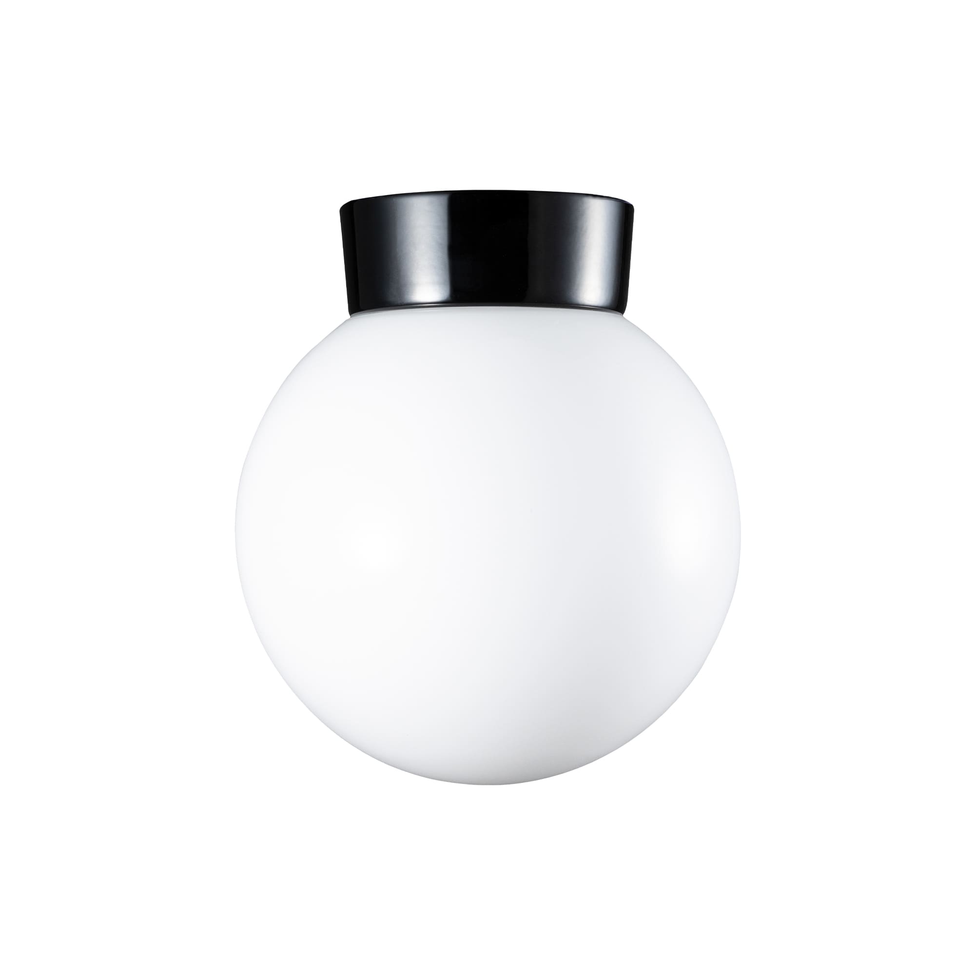 ミルクガラス照明 ブラック ボール（中） LT-BR005-08-G141 ボール（中）