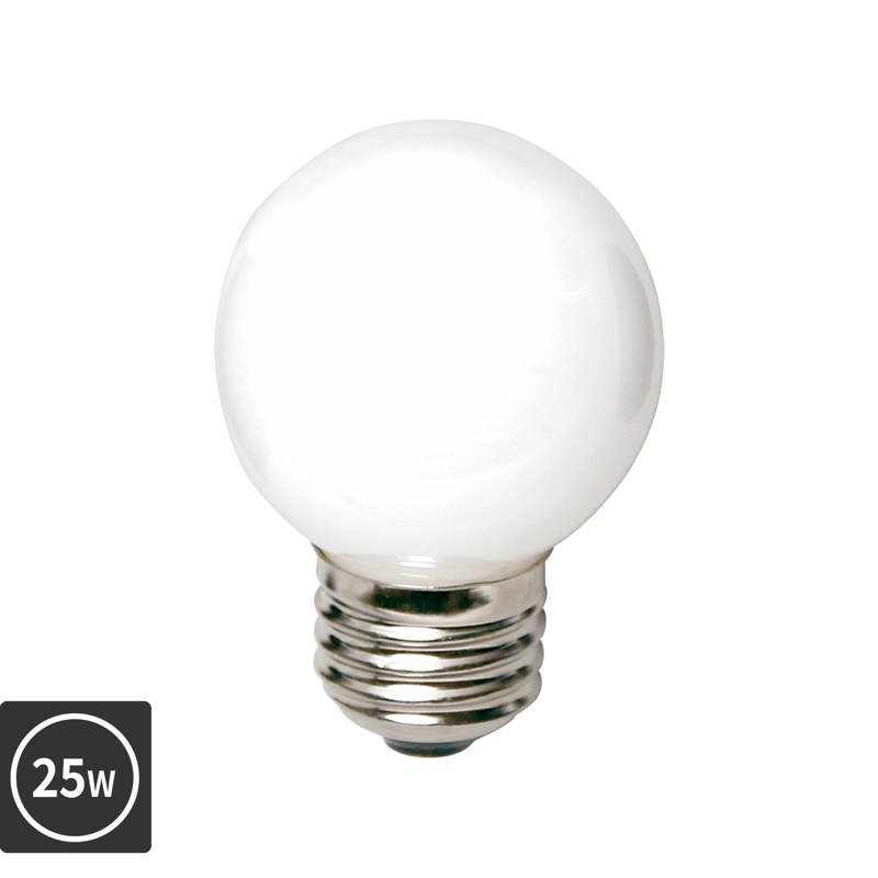 白熱ボール電球 白熱ホワイトボール50(E26)25W