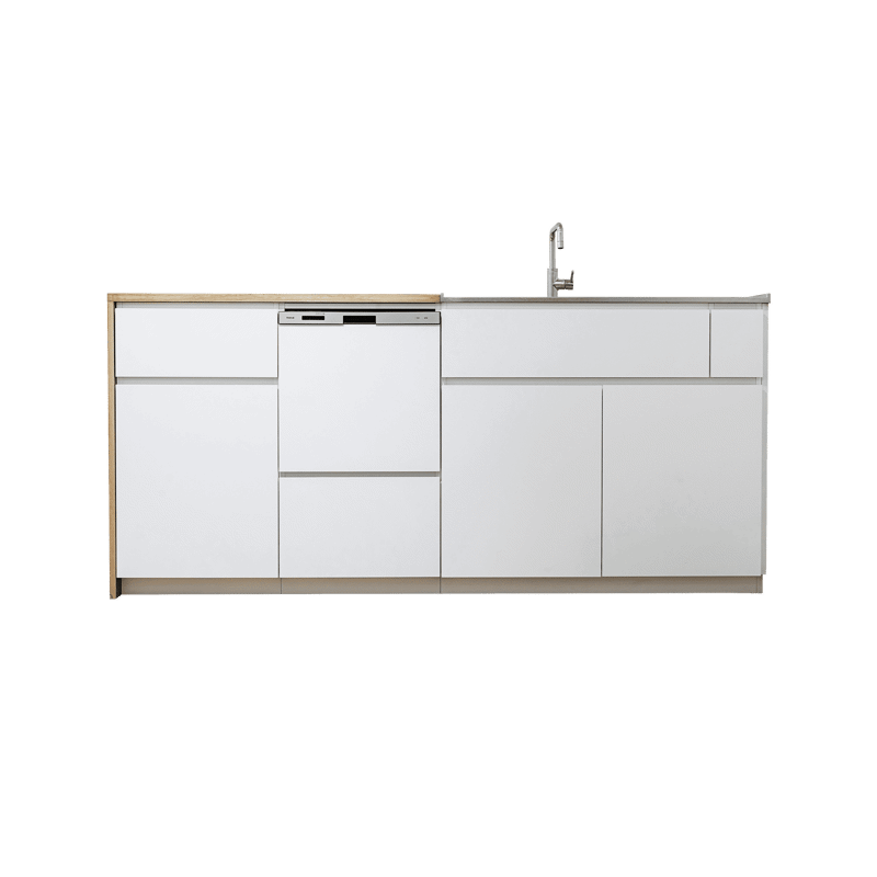 木天板キッチンⅡ型 対面シンク側 スライドオープン食洗機タイプ