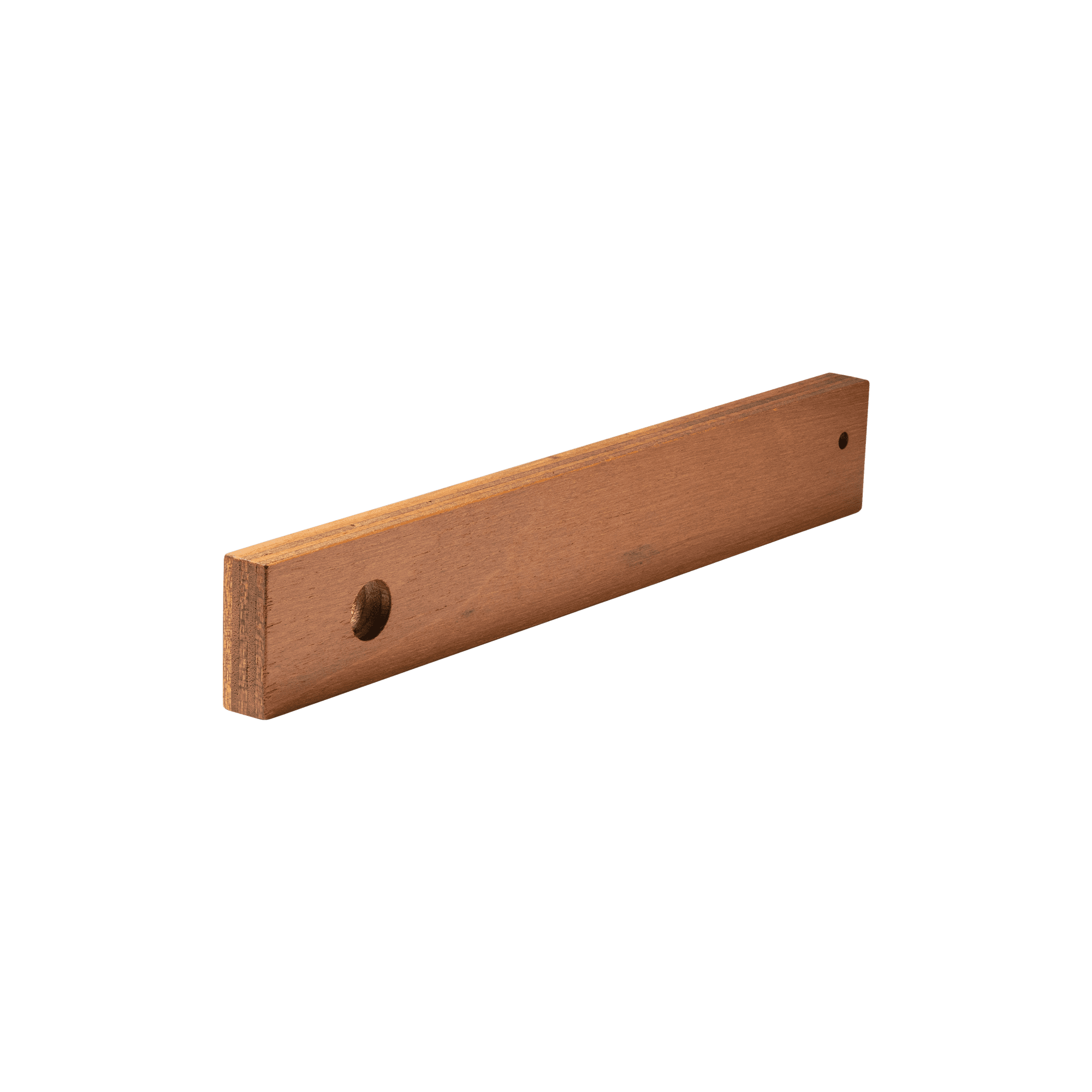 木製シェルビング 真鍮ハンガーパイプセット