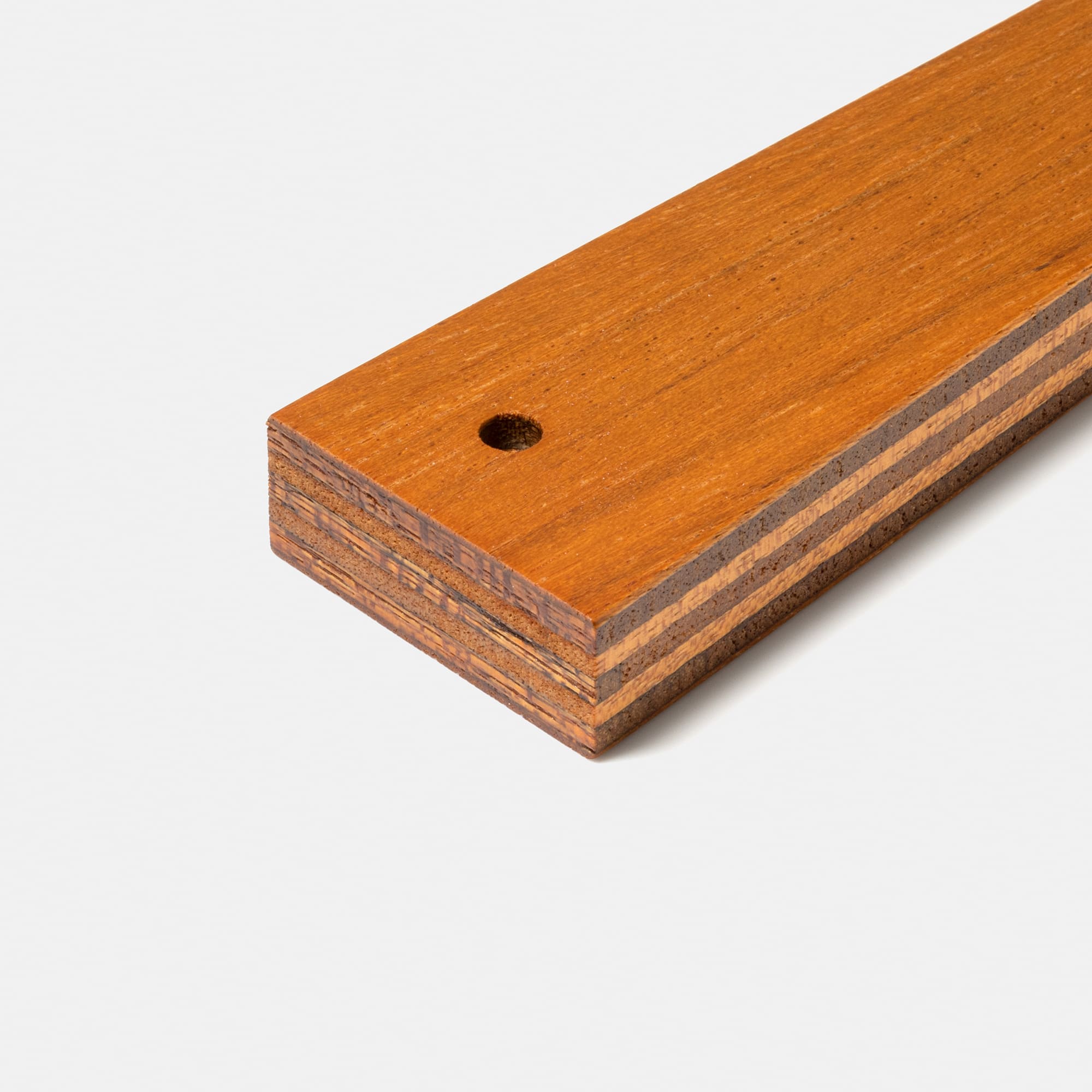 木製シェルビング ブラケット 棚板用 PS-BK009-02-G289 棚板ブラケットの棚柱固定用の穴（φ6）