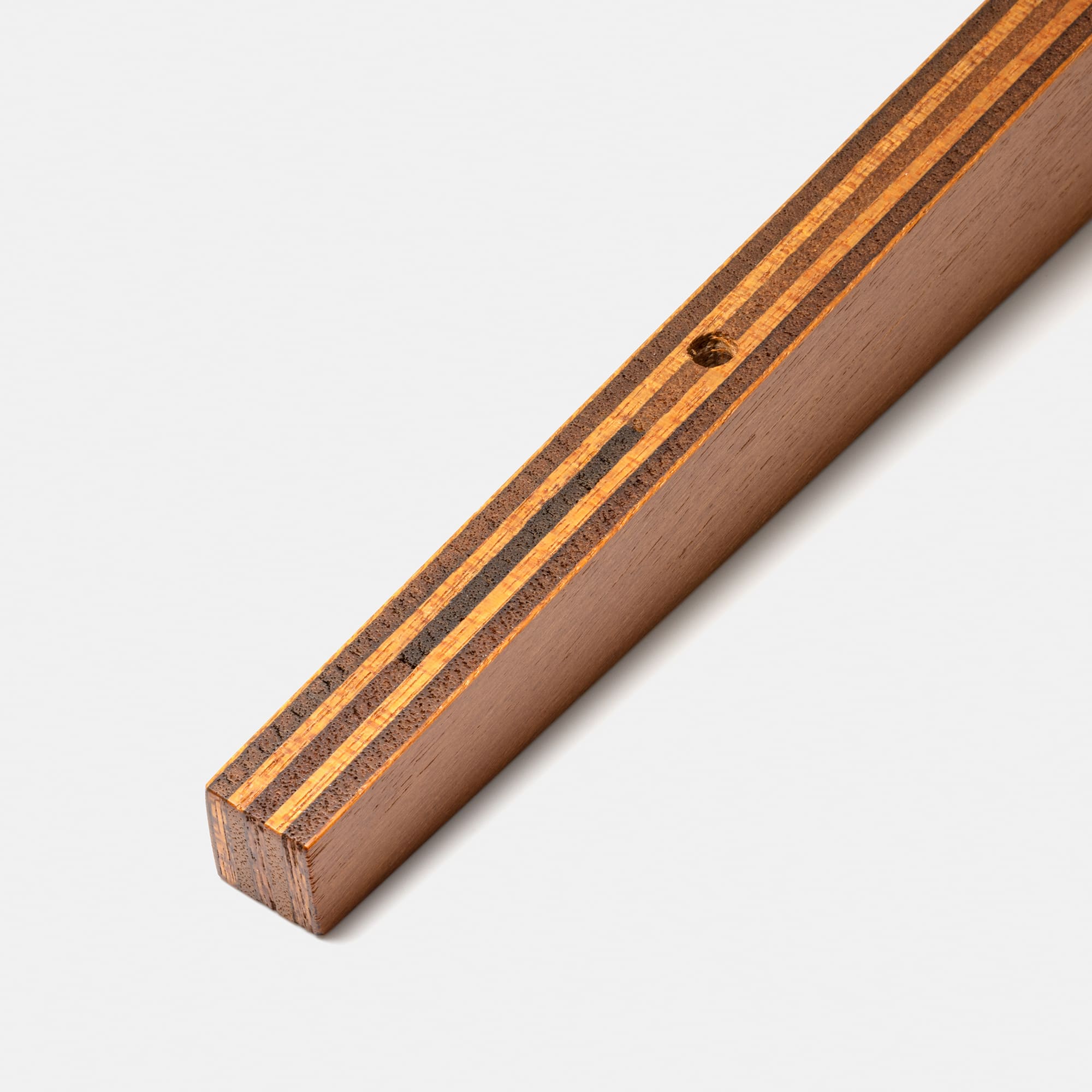 木製シェルビング ブラケット 棚板用 PS-BK009-02-G289 棚板の横ずれ防止用のピンを入れる穴（φ6）