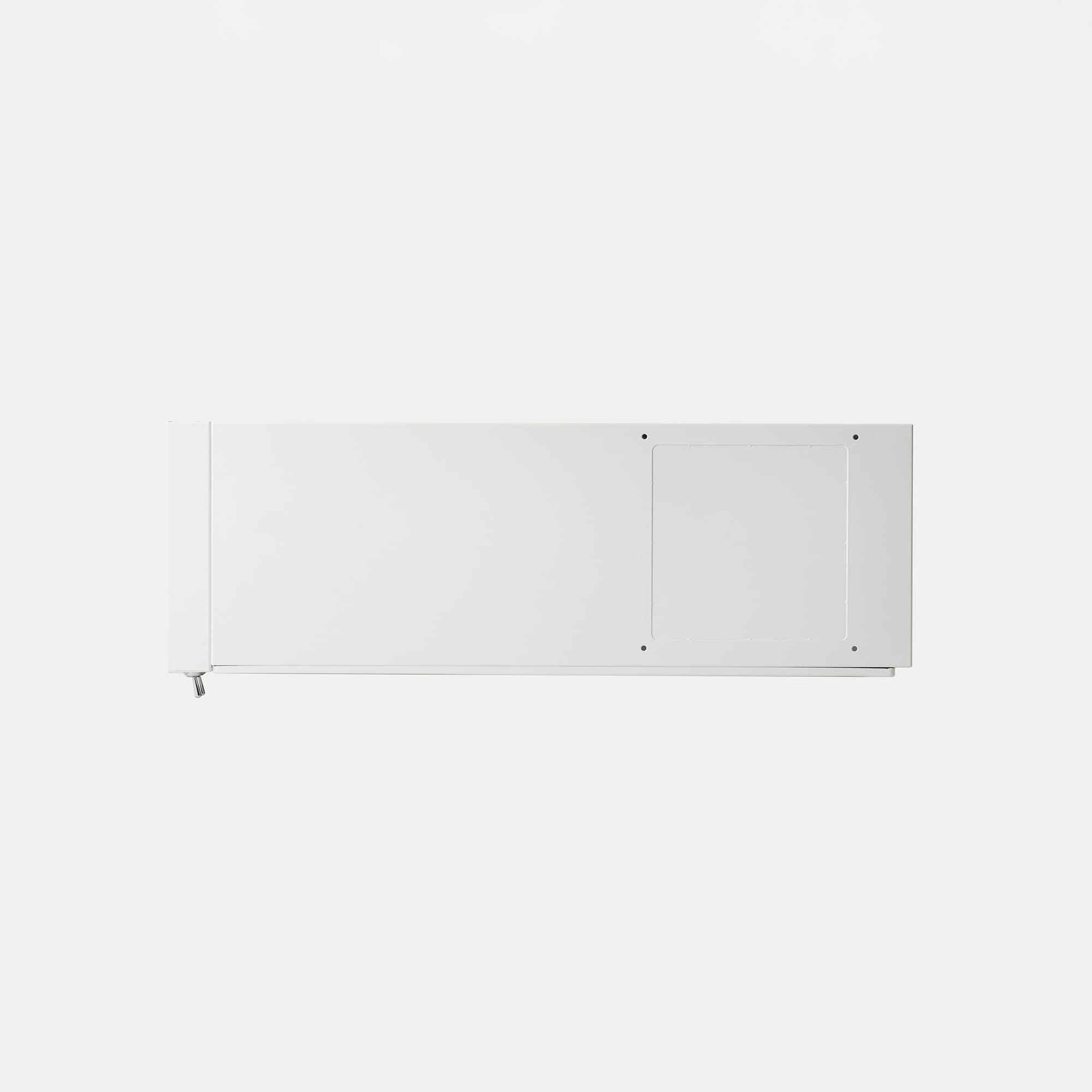 フラットレンジフード 壁付け型 W600 ホワイト KB-KC017-01a-G141 真横の様子（W600）