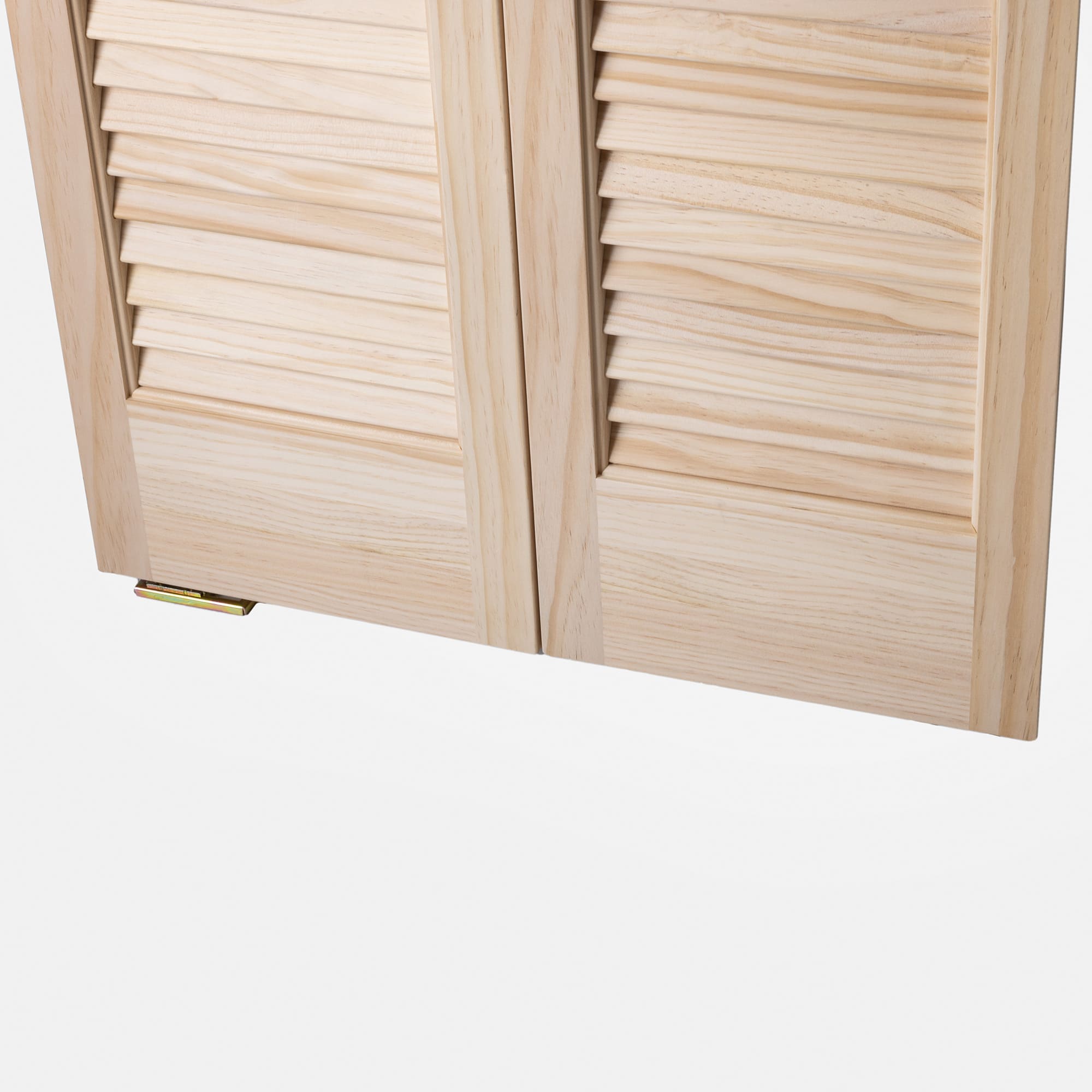 木製パインルーバー折れ戸 両開き 1509×2007 DW-DR011-04-G111 扉の表側