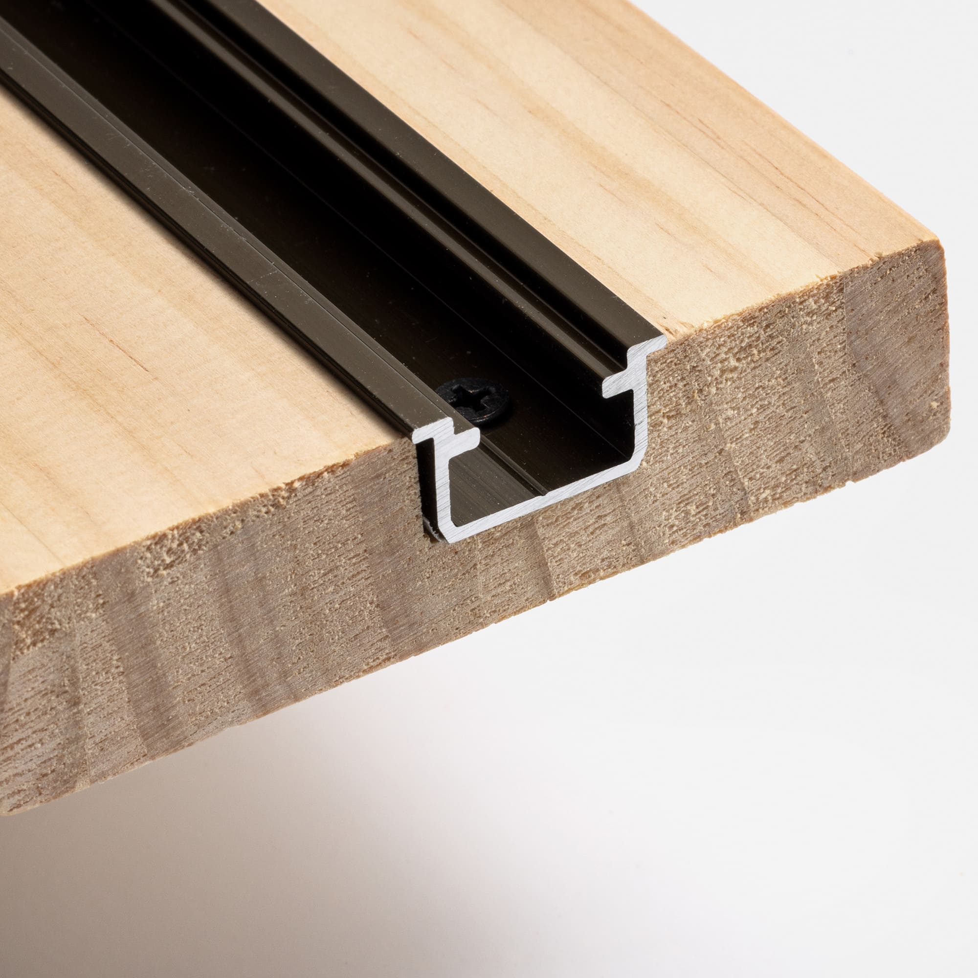 木製パインルーバー折れ戸 片開き 752×2007 DW-DR011-02-G111 レールの取り付けには枠材の加工が必要です（枠材は付属しません）