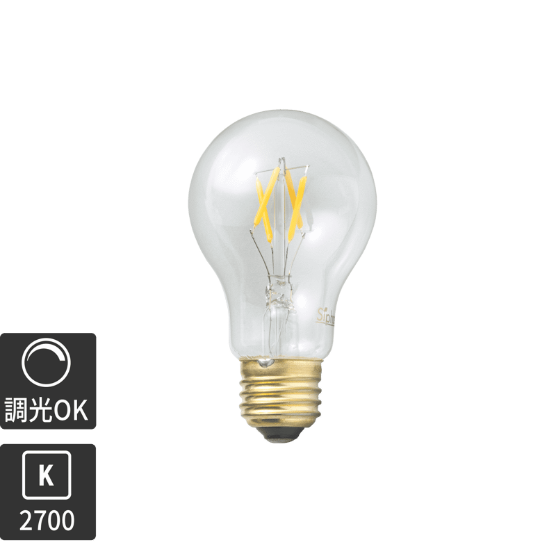 ビンテージLED電球 LED一般電球型(E26)35W相当
