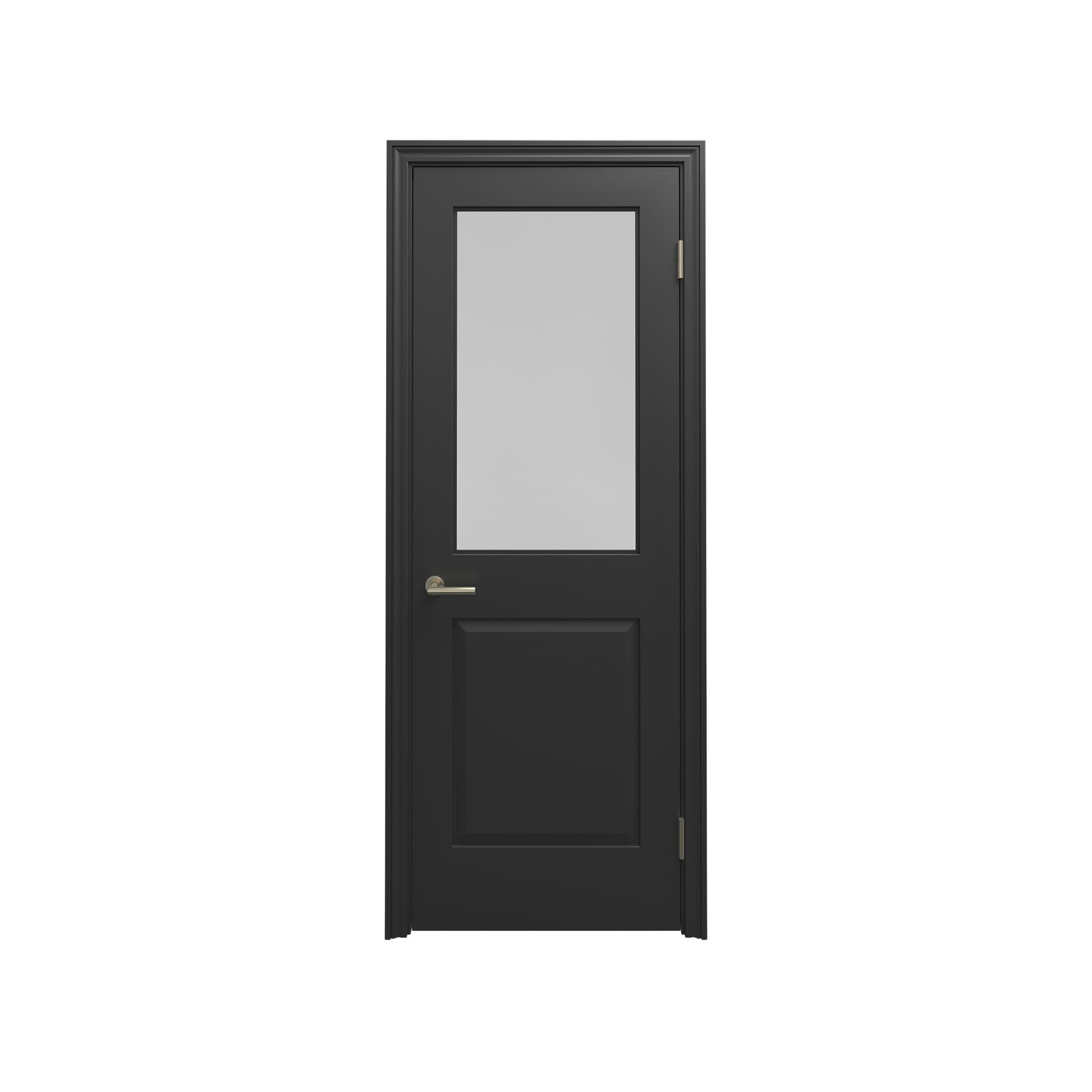 クラシックパネルドア ケーシング 2パネルガラス W712 DW-DR015-20-G290 ケーシング 2パネルガラス W712 ブラック