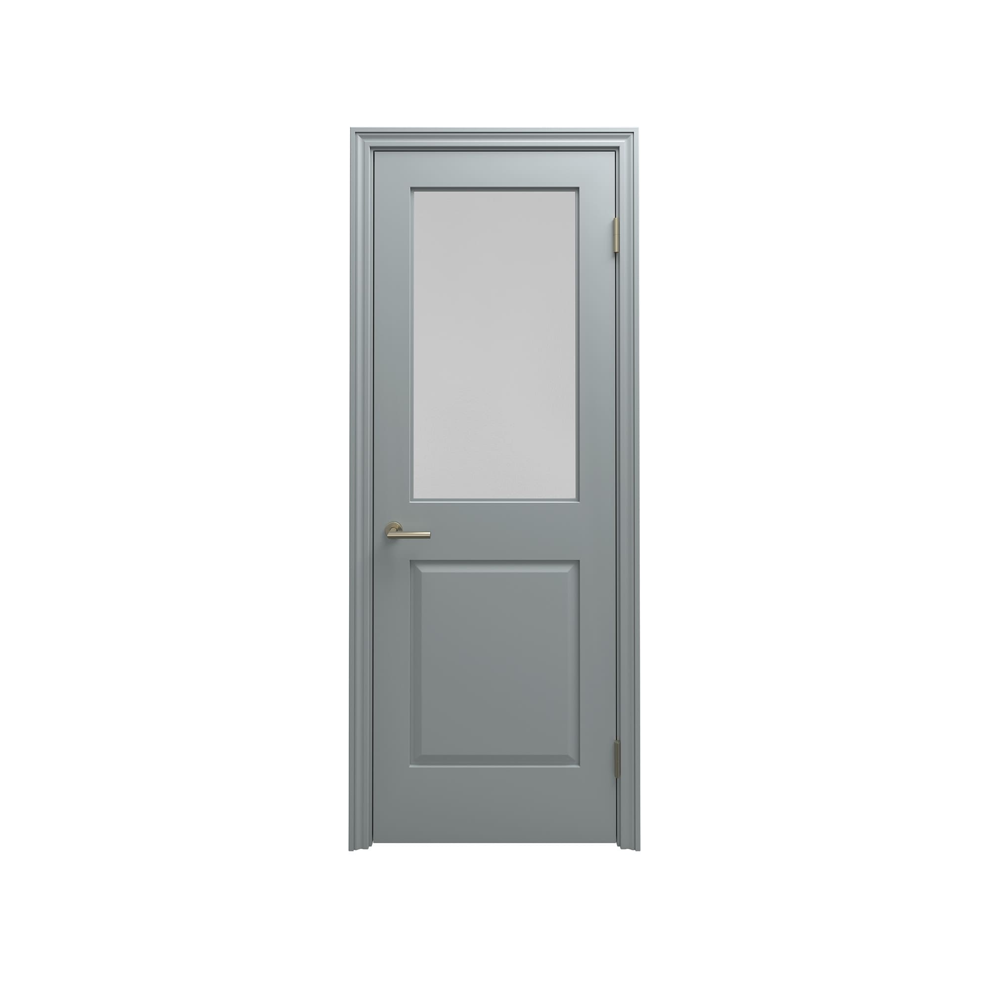 クラシックパネルドア ケーシング 2パネルガラス W712 DW-DR015-20-G290 ケーシング 2パネルガラス W712 モスグレー