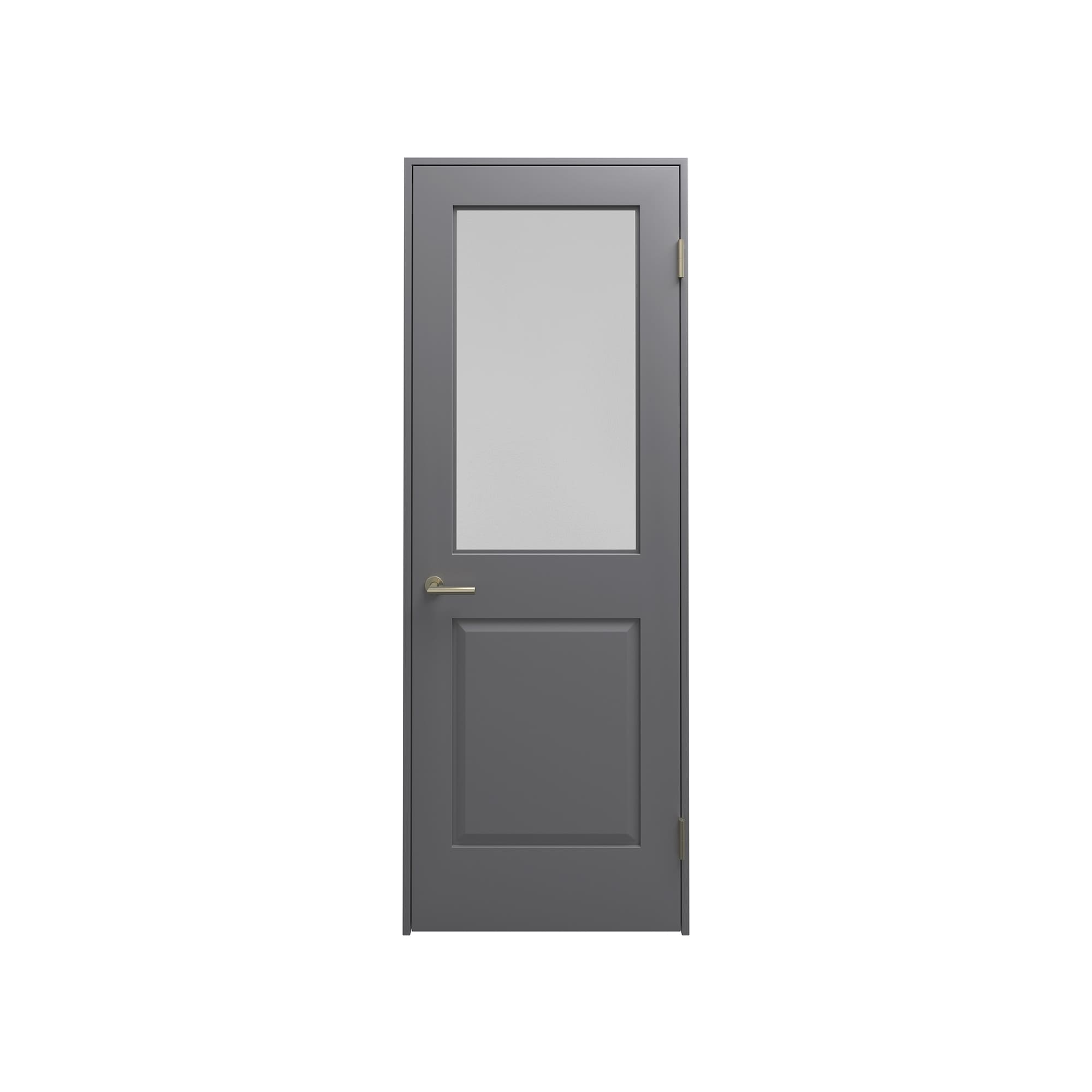 クラシックパネルドア 固定枠 2パネルガラス W712 DW-DR015-12-G290 固定枠 2パネルガラス W712 グレー