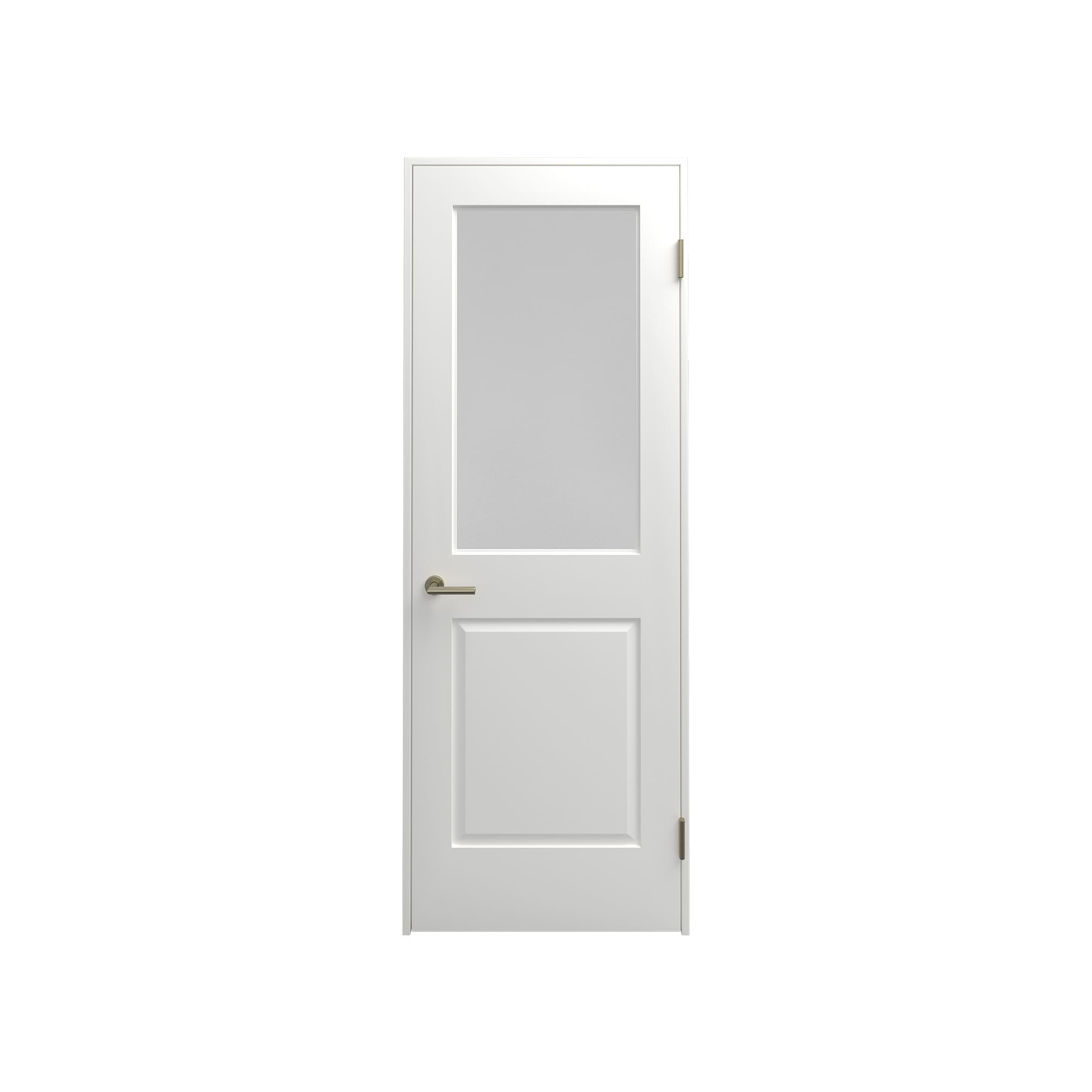 クラシックパネルドア 固定枠 2パネルガラス W712 DW-DR015-12-G290 固定枠 2パネルガラス W712 ホワイト