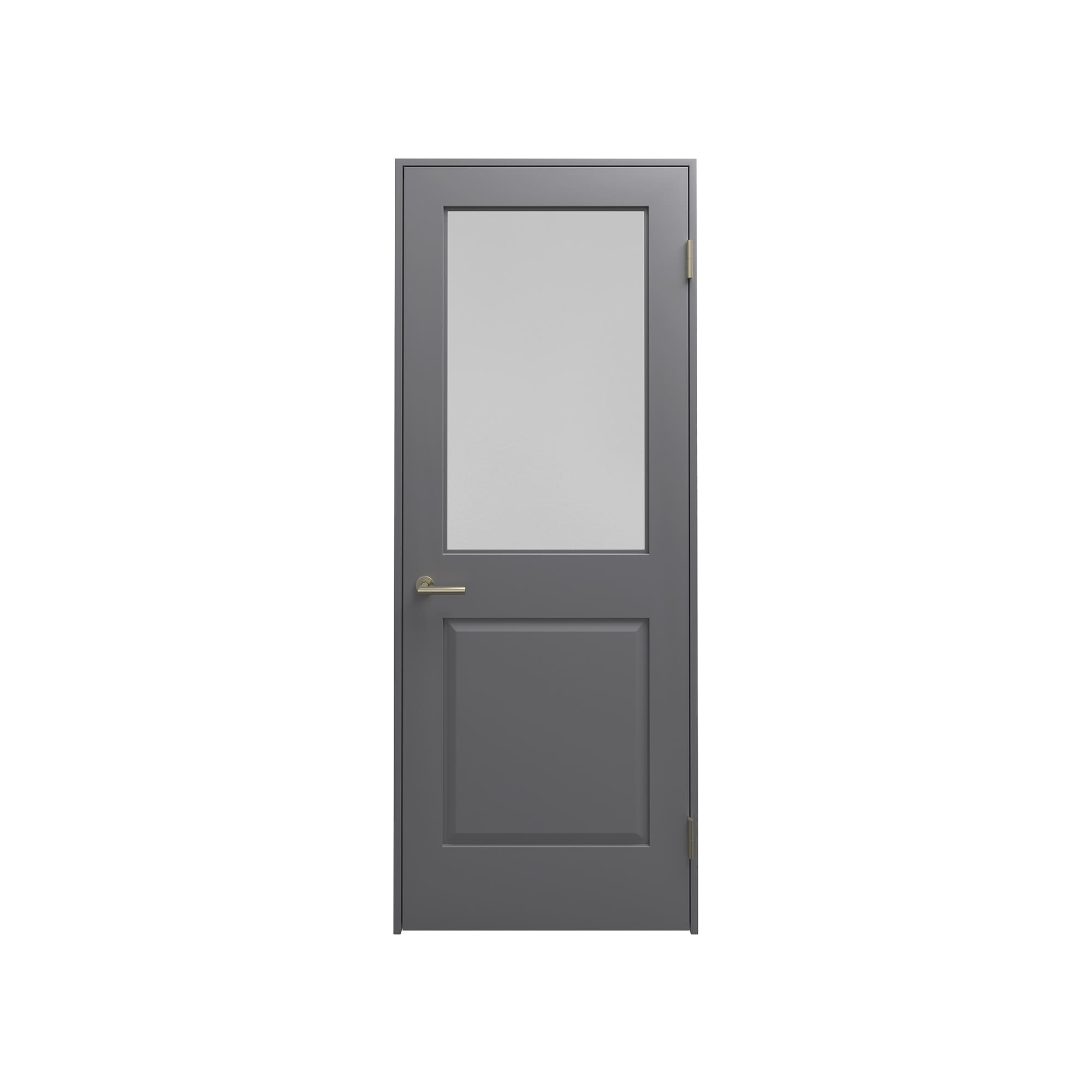 クラシックパネルドア 固定枠 2パネルガラス W762 DW-DR015-13-G290 固定枠 2パネルガラス W762 グレー