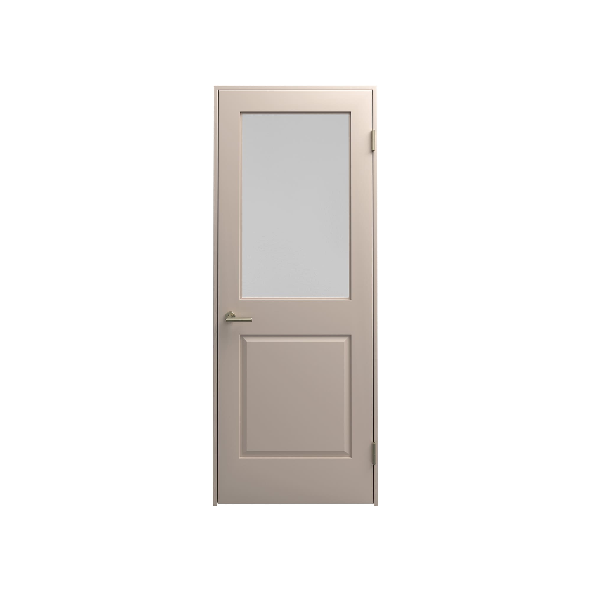 クラシックパネルドア 固定枠 2パネルガラス W762 DW-DR015-13-G290 固定枠 2パネルガラス W762 スモークアッシュ