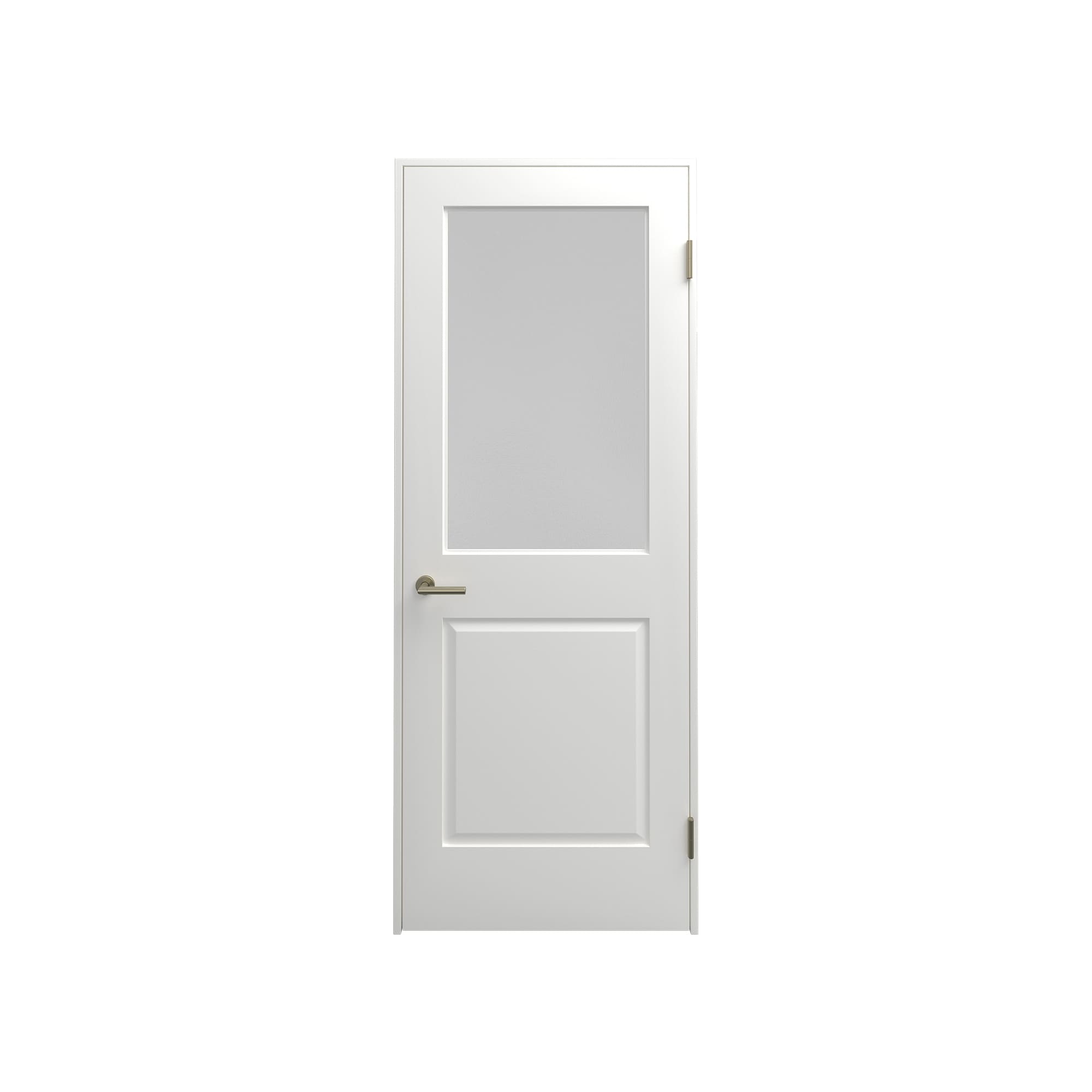 クラシックパネルドア 固定枠 2パネルガラス W762 DW-DR015-13-G290 固定枠 2パネルガラス W762 ホワイト