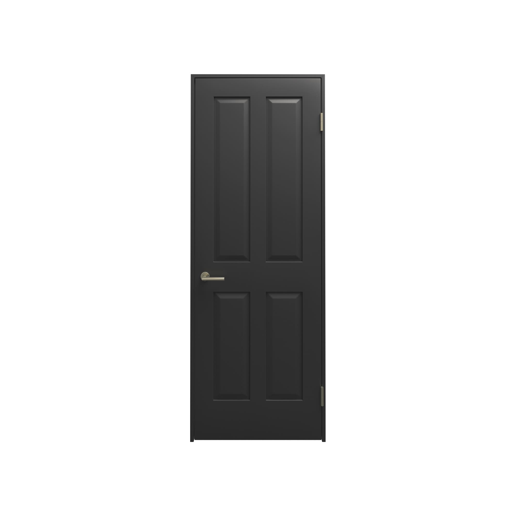 クラシックパネルドア 固定枠 4パネル W712　 DW-DR015-14-G290 固定枠 4パネル W712 ブラック