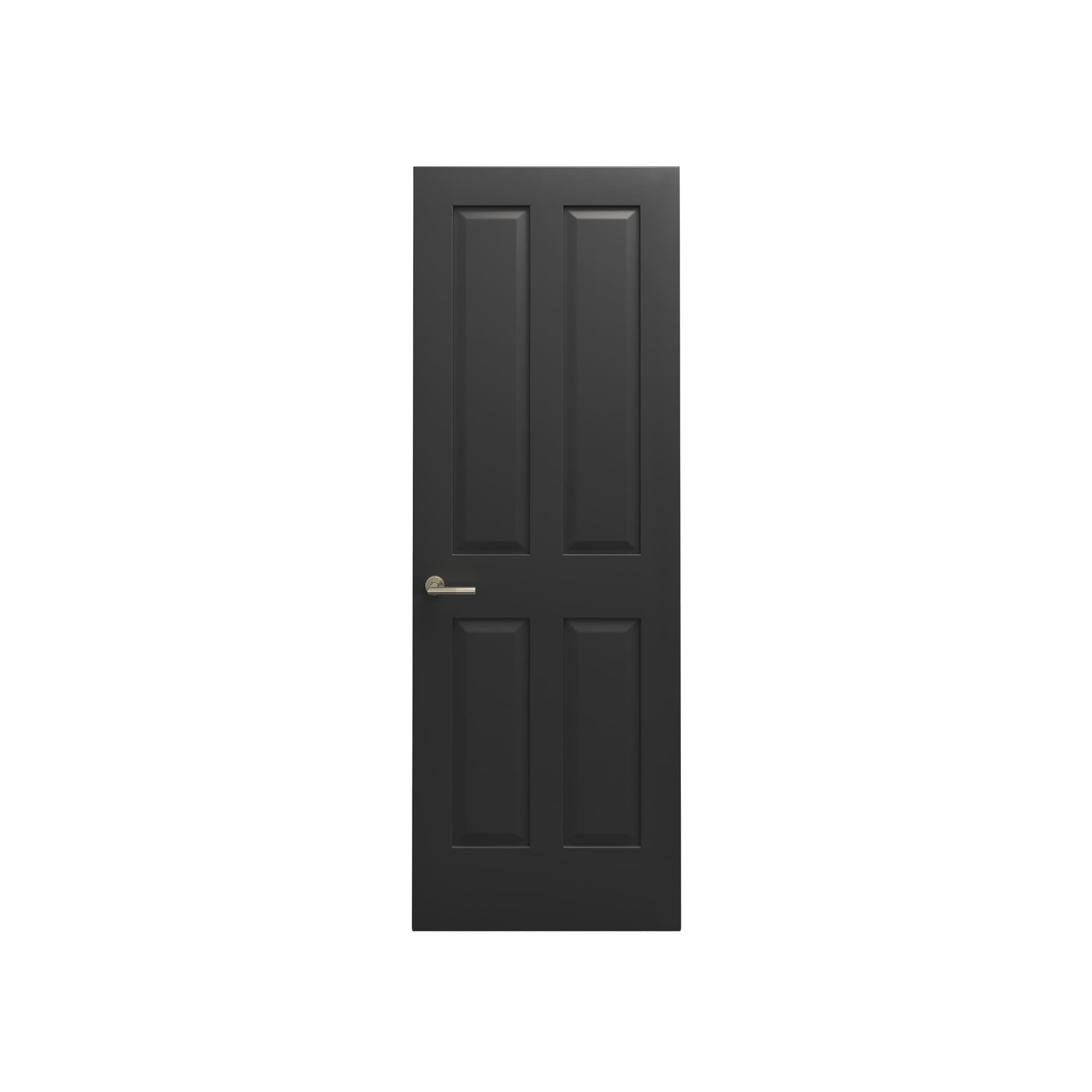 クラシックパネルドア 枠なし 4パネル W712　 DW-DR015-06-G290 枠なし 4パネル W712 ブラック