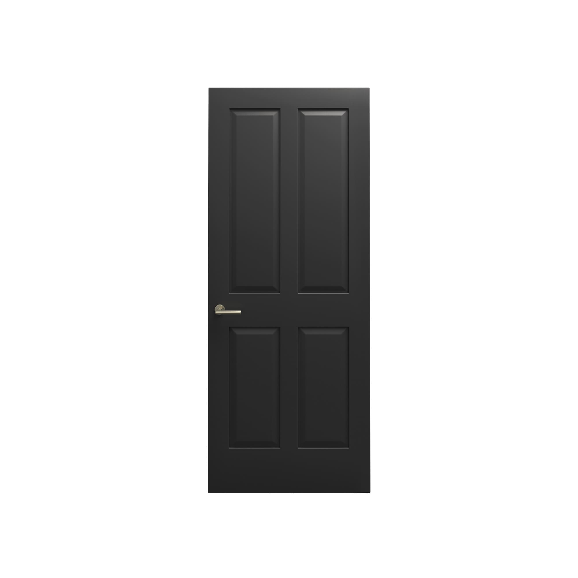 クラシックパネルドア 枠なし 4パネル W812 DW-DR015-08-G290 枠なし 4パネル W812 ブラック
