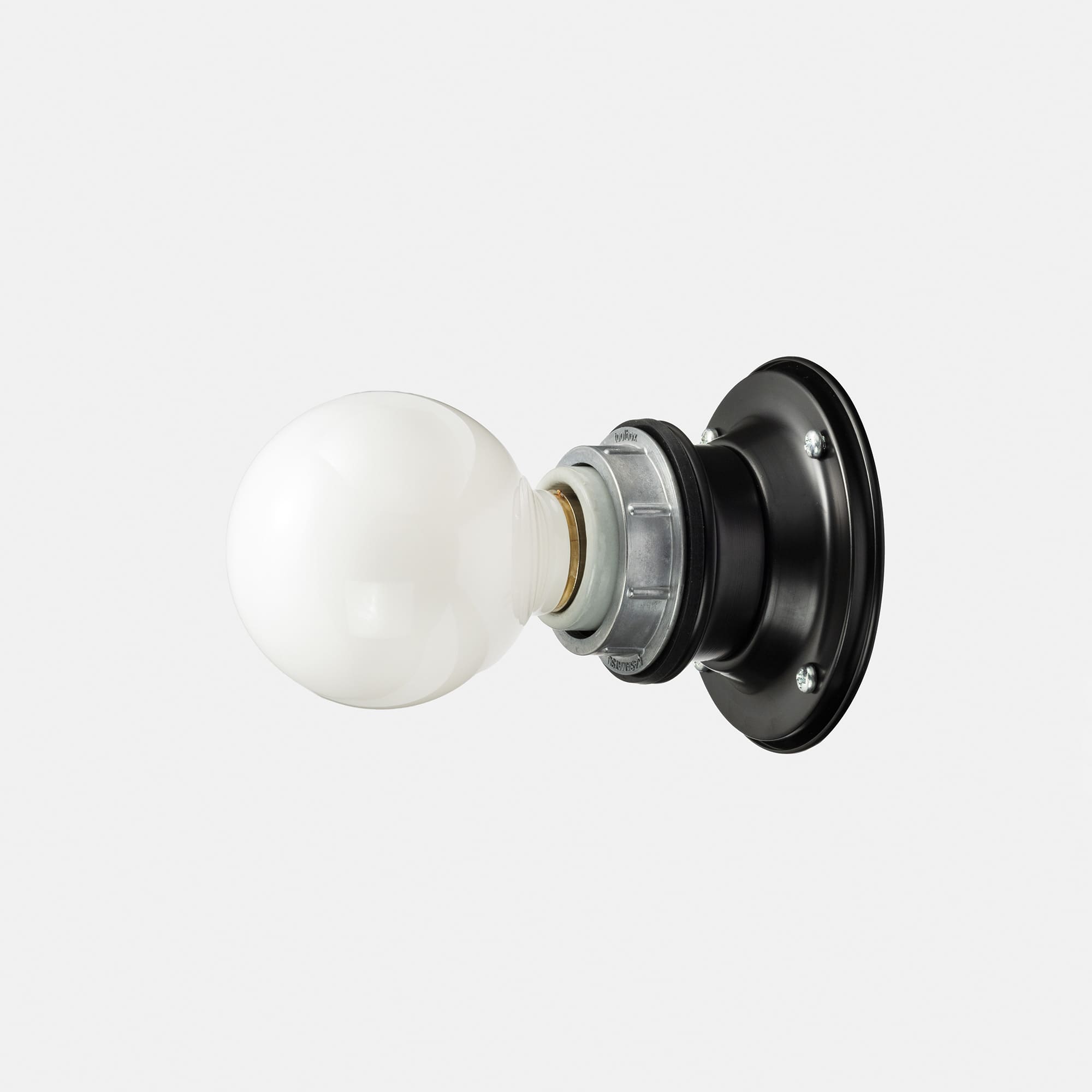 工業系レセップ ブラック LT-BR001-13-G141 白熱ボール電球ホワイト70との組み合わせ