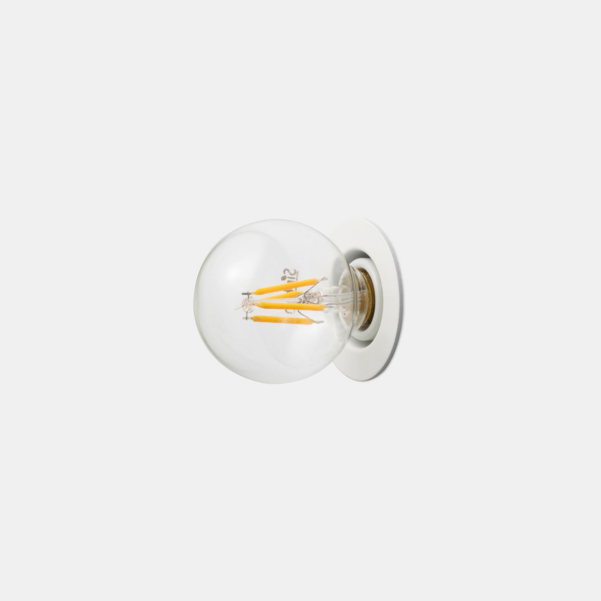 フラットレセップ E17 ホワイト LT-BR019-02-G141 ビンテージLED電球 LEDボール50(E17)35W相当との組み合わせ