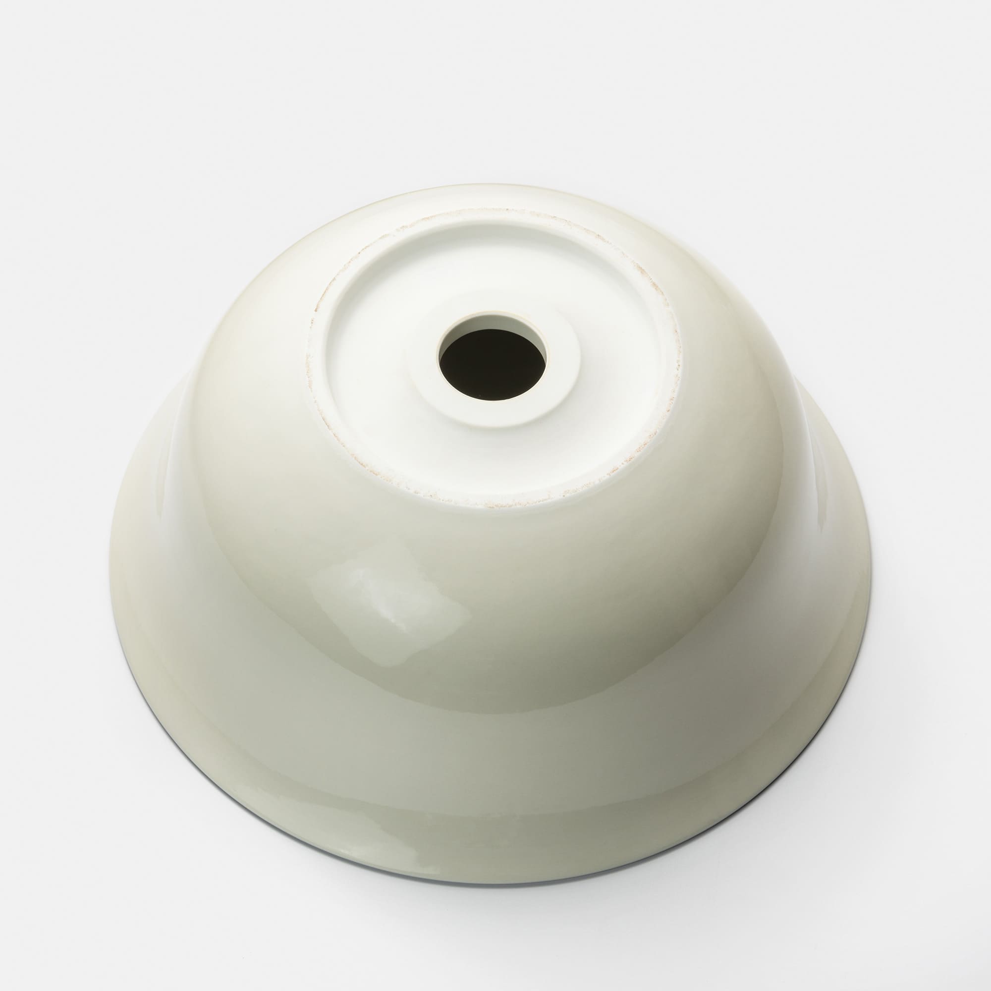 半磁器手洗い器 黒縁 φ330 KB-PR002-01-G141