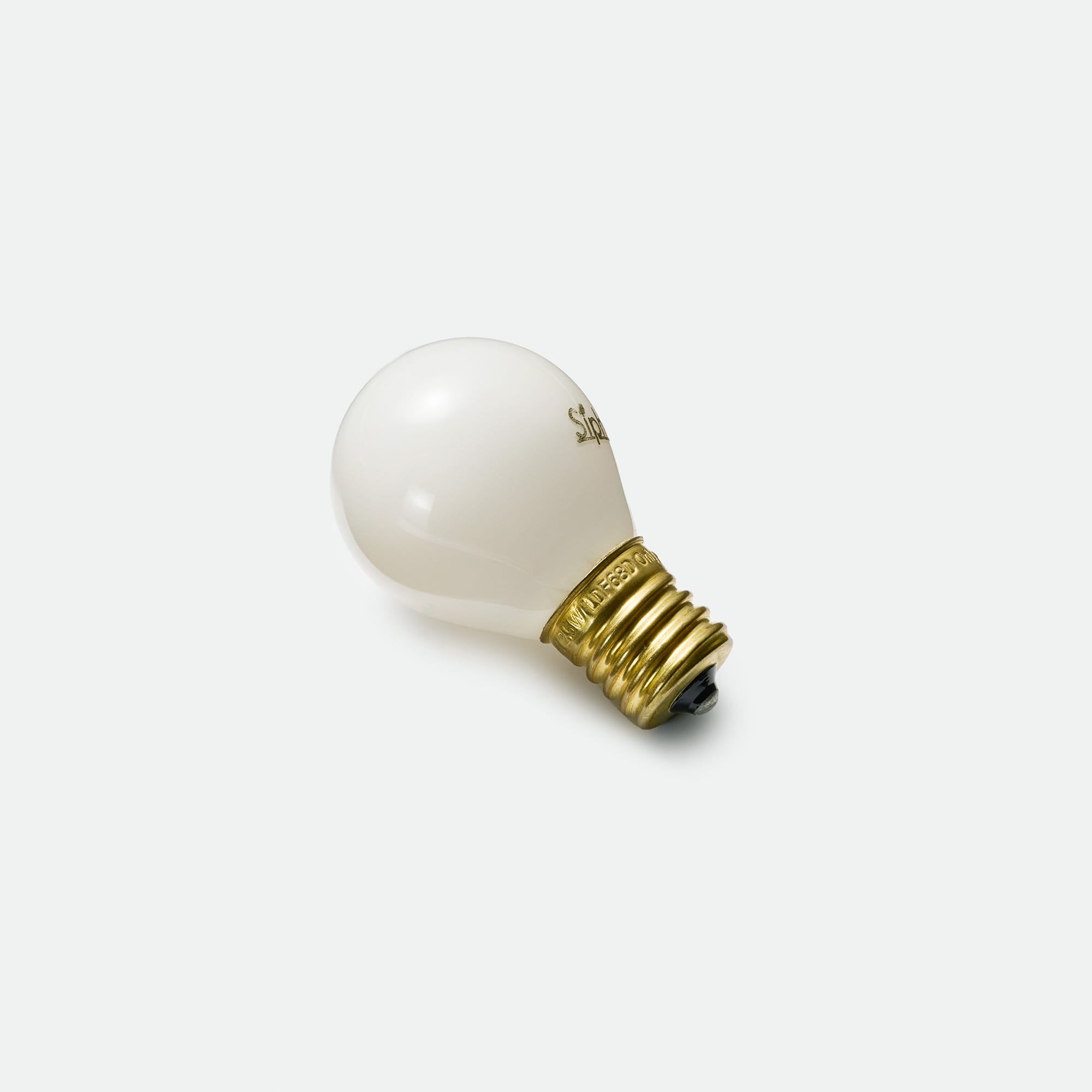 フロストLED電球 φ35(E17)35W相当 スノー 2700K電球色 LT-BB008-12-G141 白熱電球にそっくりの見た目ですが、LED電球なのです