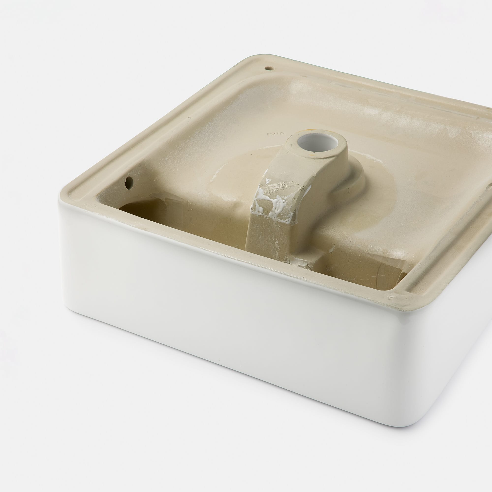 置き型洗面器 テーパー水栓デッキ 角453 KB-PR017-05-G173 壁付はできません。置き型でご使用ください