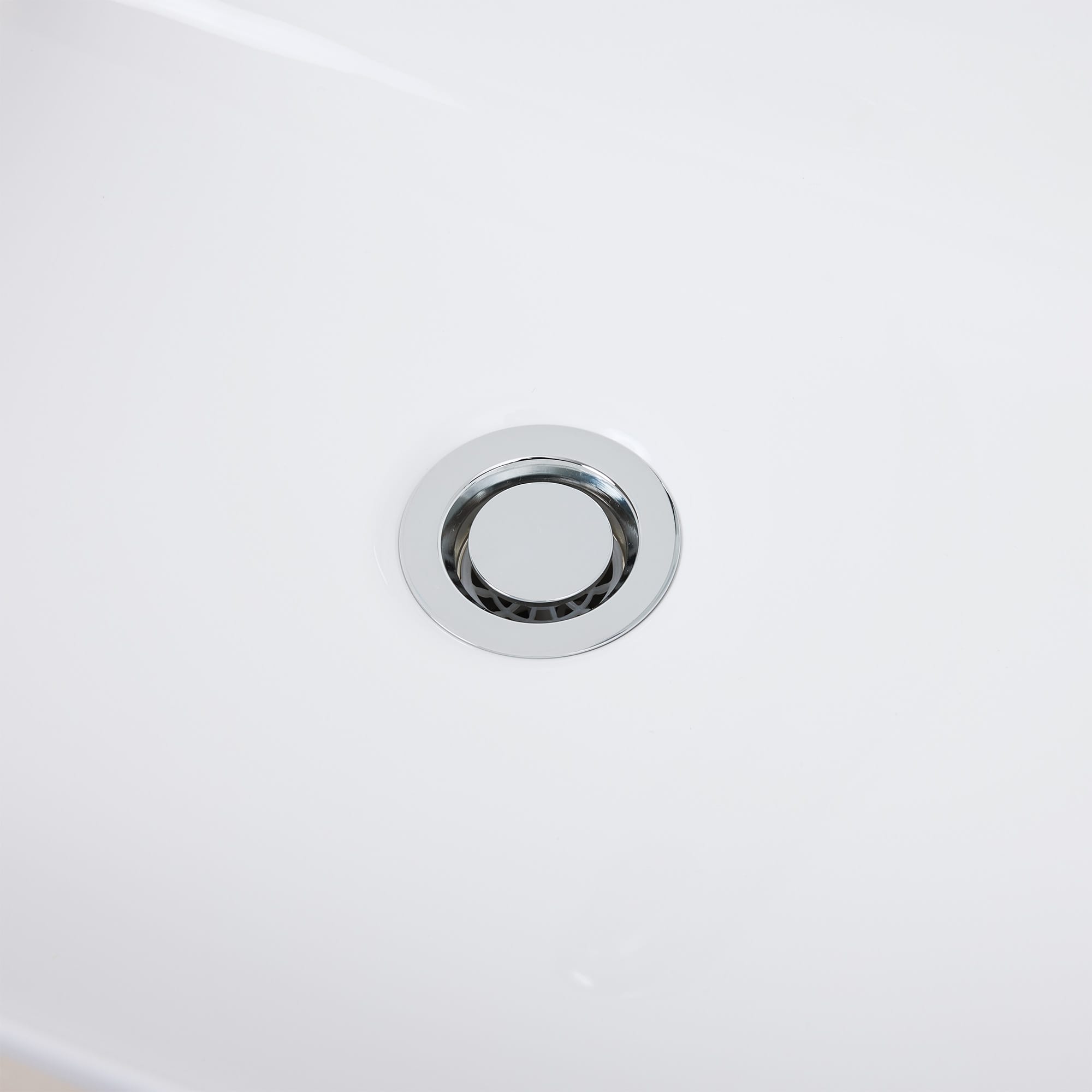 プライウッド洗面台 W900 開き戸 右 ホワイト KB-PR019-05-G173 排水栓には排水口カバーとヘアキャッチャーも付属します