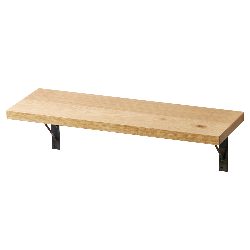 フリーカット無垢材 棚板 ナラ（節・白太有）