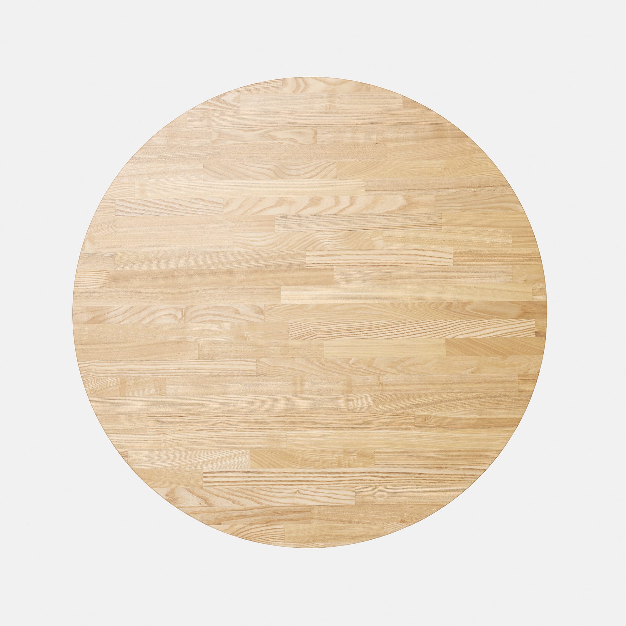 フリーカット集成材 丸天板 タモ PS-TT003-B03-G049 ウレタン塗装 微ツヤ(写真はφ800mm）