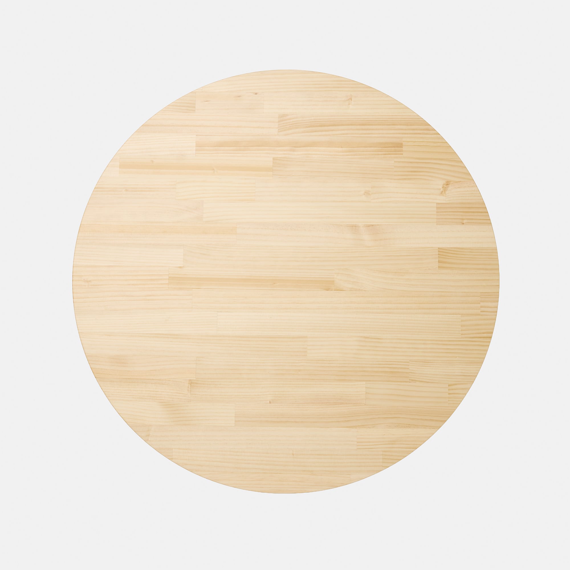 フリーカット集成材 丸天板 ラジアタパイン PS-TT003-B04-G049 ウレタン塗装 微ツヤ(写真はφ800mm）