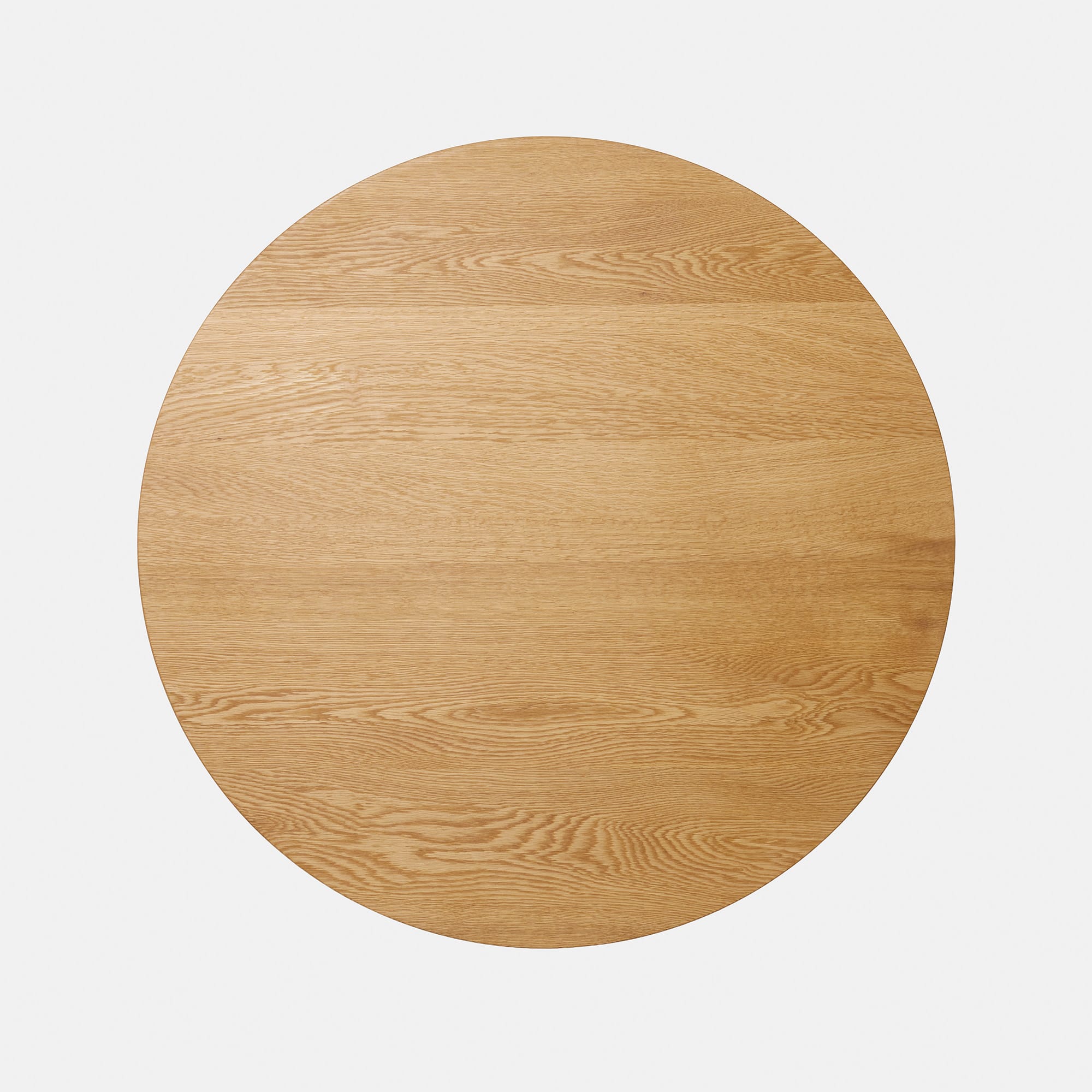 フリーカット無垢材 丸天板 ホワイトオーク PS-TT009-B04-G165 自然塗料塗装(写真は節なしのφ800mm）