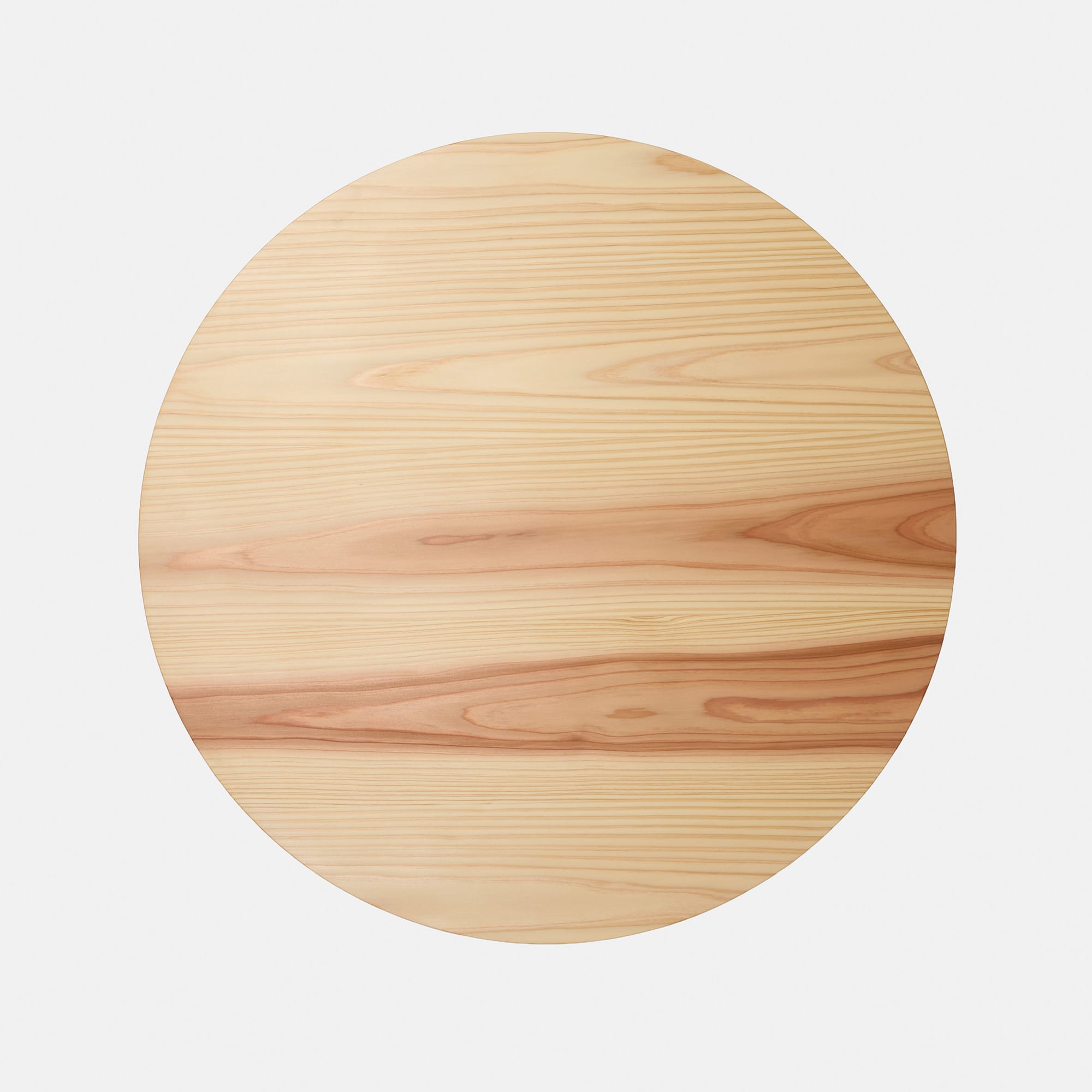 フリーカット無垢材 丸天板 杉 PS-TT009-B08-G165 自然塗料塗装(写真はφ800mm）
