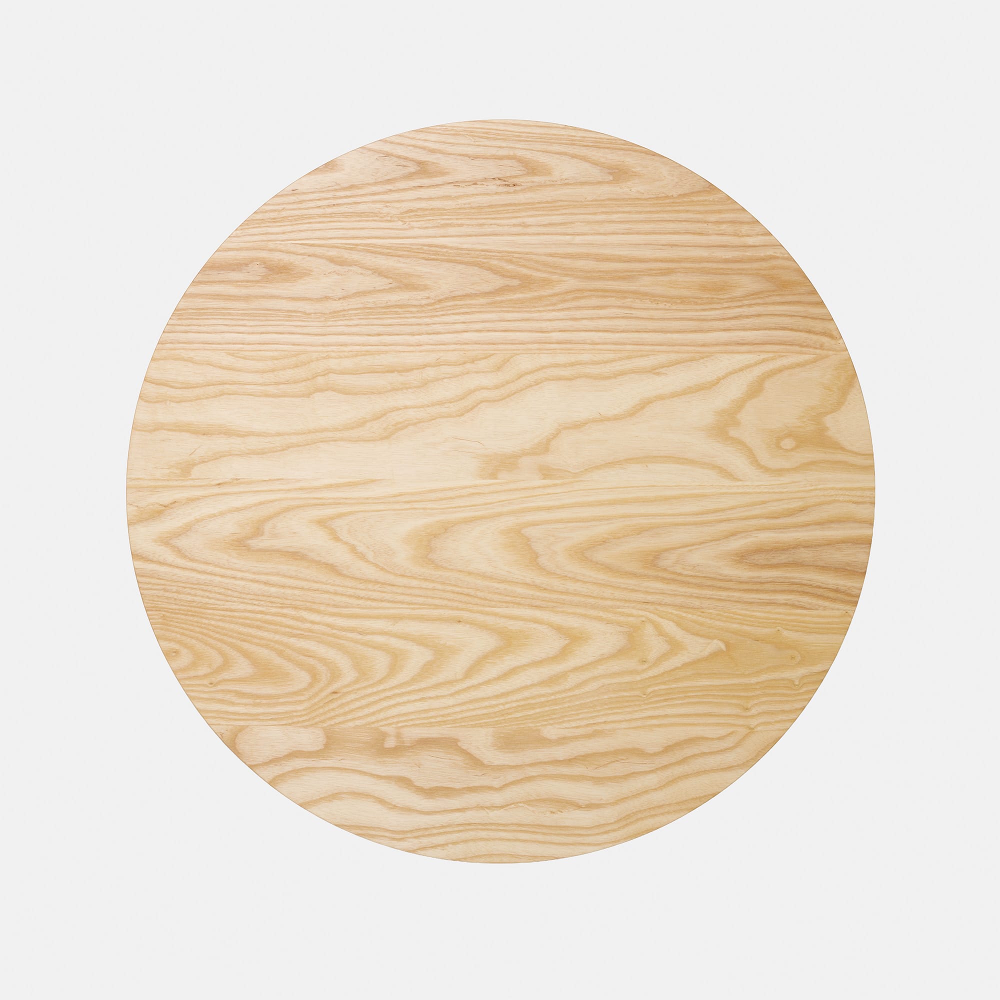 フリーカット無垢材 丸天板 ホワイトアッシュ PS-TT009-B10-G165 自然塗料塗装(写真はφ800mm）
