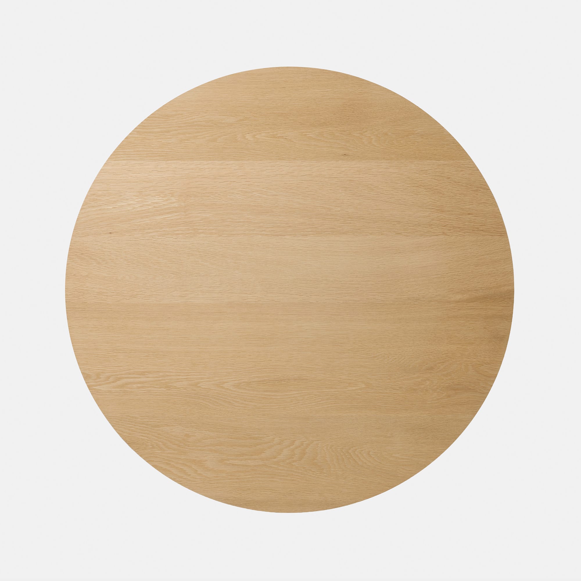 フリーカット無垢材 丸天板 ホワイトオーク PS-TT009-B04-G165 無塗装(写真は節なしのφ800mm）