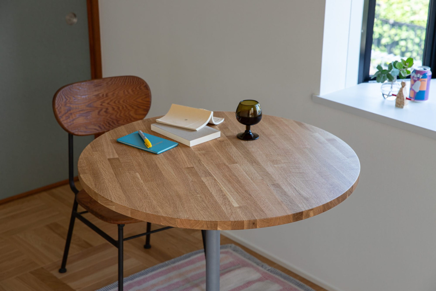 フリーカット集成材 丸天板 ナラ PS-TT003-B02-G049