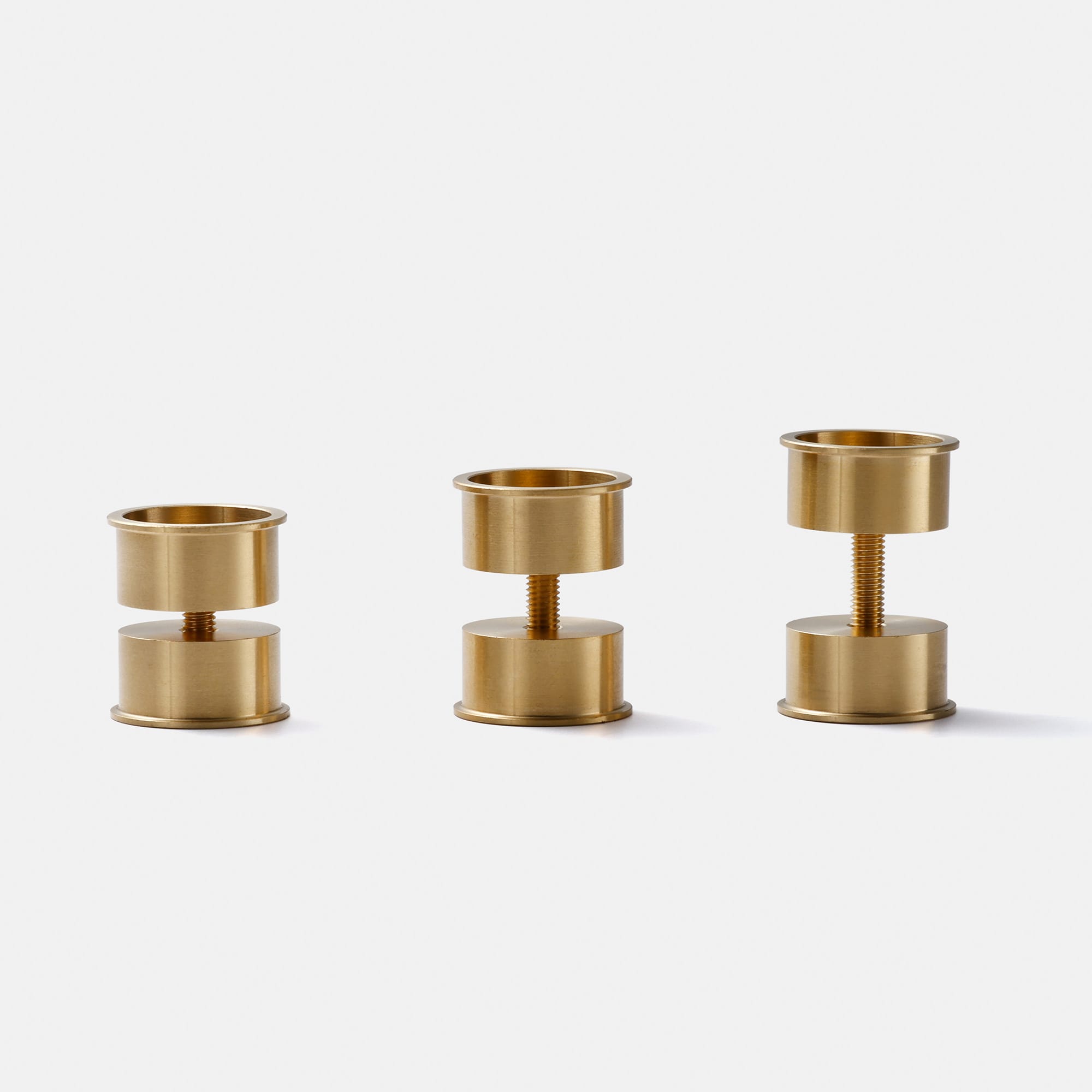 メタル小手掛け 真鍮 戸厚35～38mm用 PS-HD026-03-G141 左から25~28mm、30~33mm、35~38mm戸厚対応