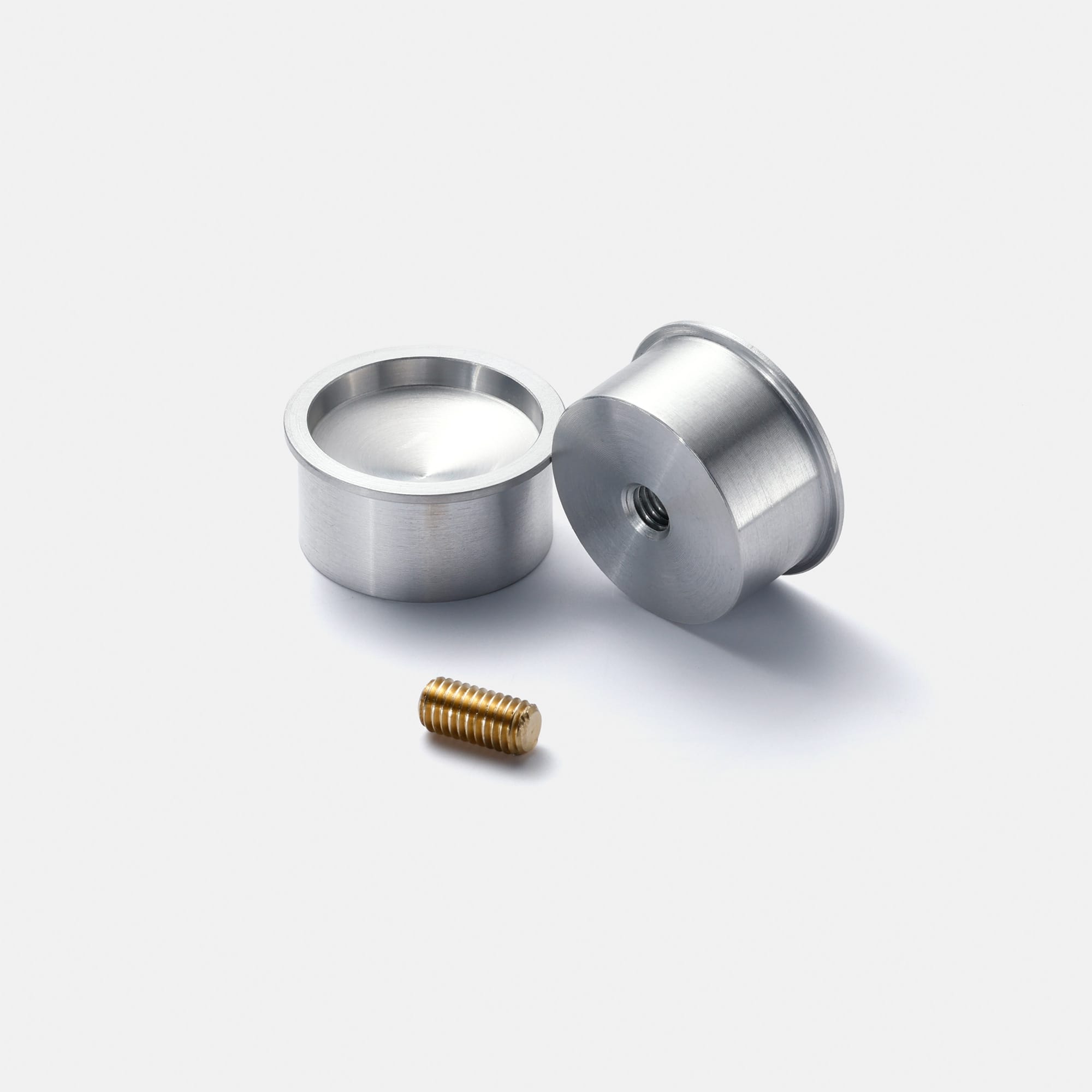 メタル小手掛け アルミ 戸厚25～28mm用 PS-HD026-04-G141 商品を取り付ける戸に穴開け加工をし、両側から挟み込んで固定します