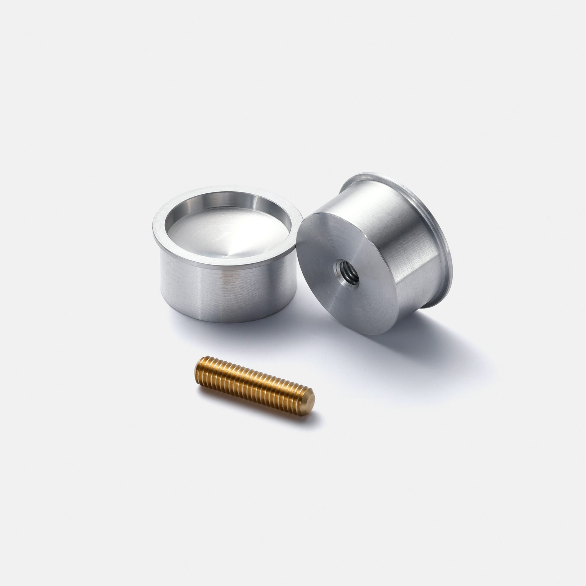 メタル小手掛け アルミ 戸厚35～38mm用 PS-HD026-06-G141 商品を取り付ける戸に穴開け加工をし、両側から挟み込んで固定します