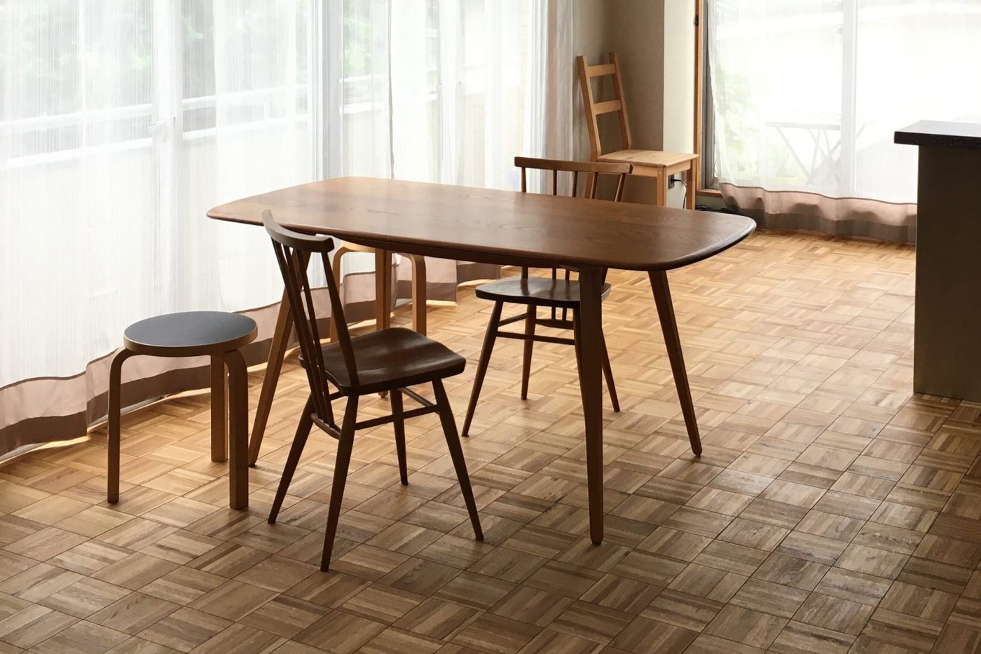 チェッカーパーケット オーク/無塗装（ケース） FL-FL025-01-G141