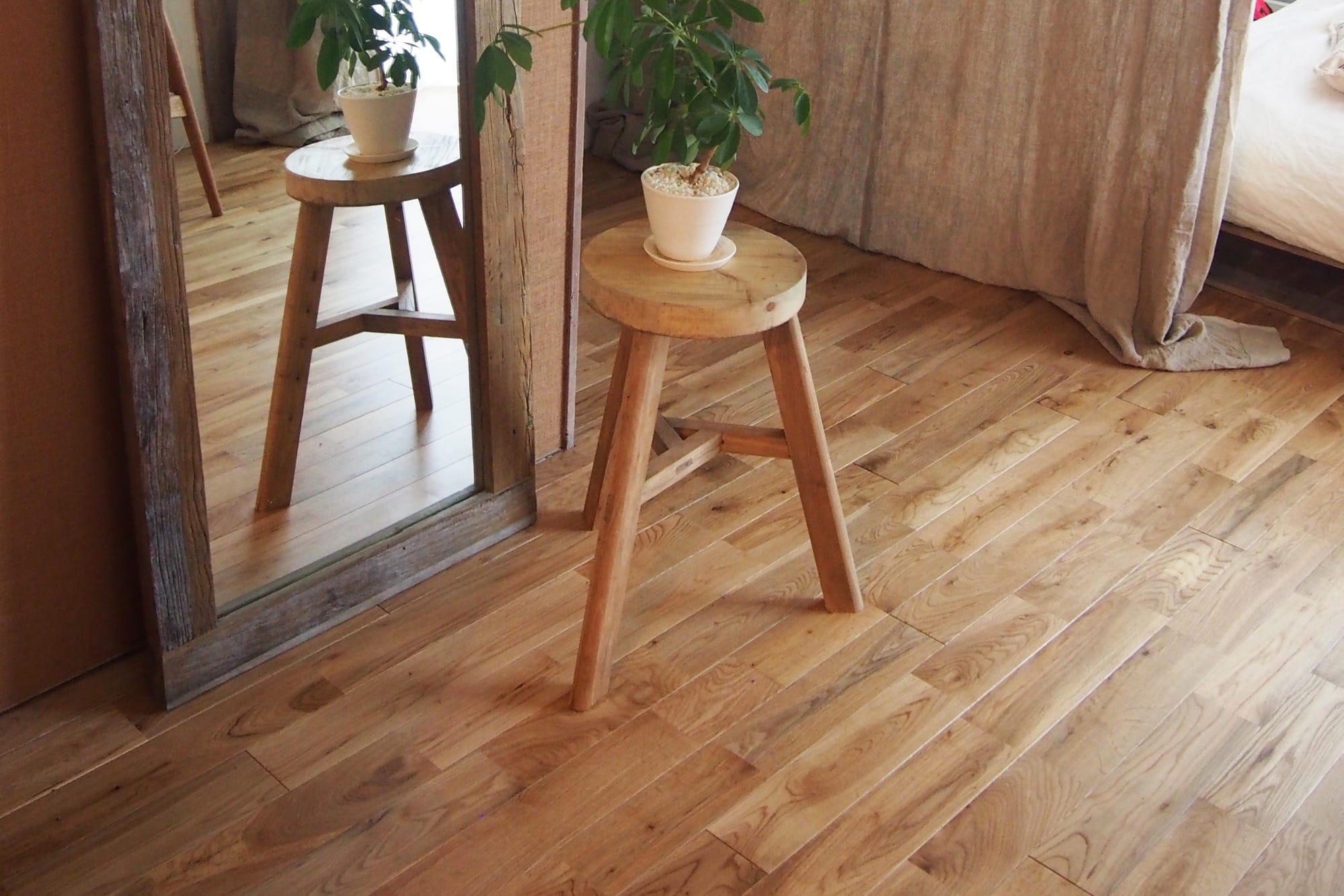 新品　フローリング ドナオーク150 乱尺 スタンダード 無塗装 フローリング｜PHFL1320