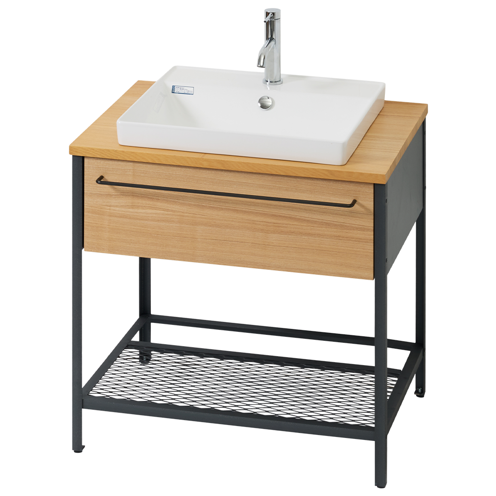 ワークカウンター洗面台 W750×D550