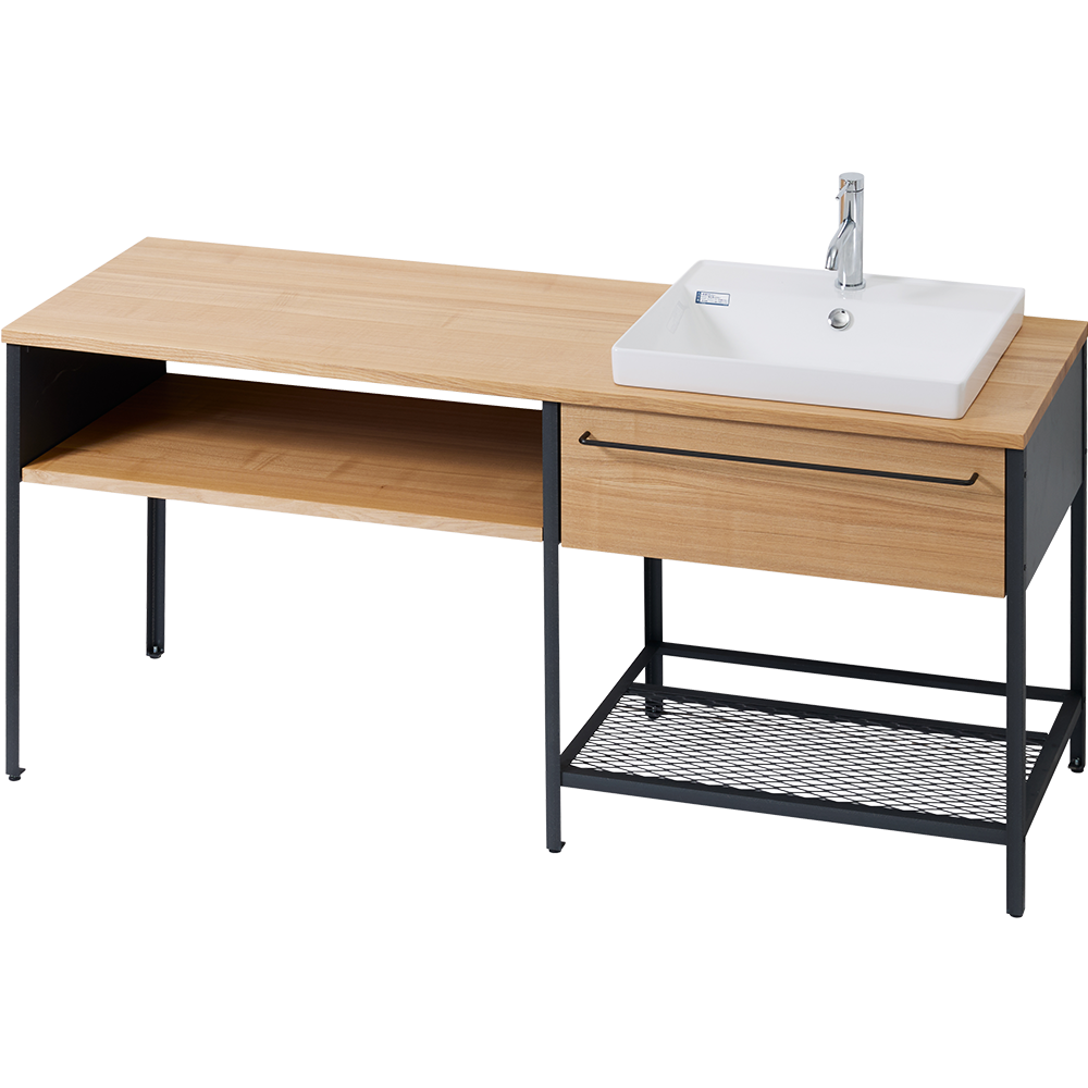 ワークカウンター洗面台 W1400～1800×D550