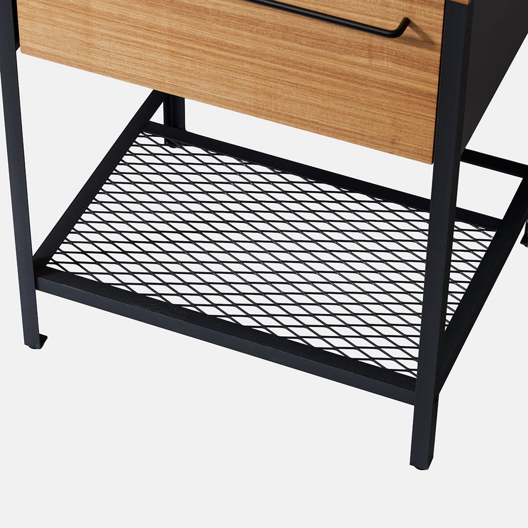 ワークカウンター洗面台 W1100～1500×D500 KB-PR009-06-G201 エキスパンドメタルでラフに