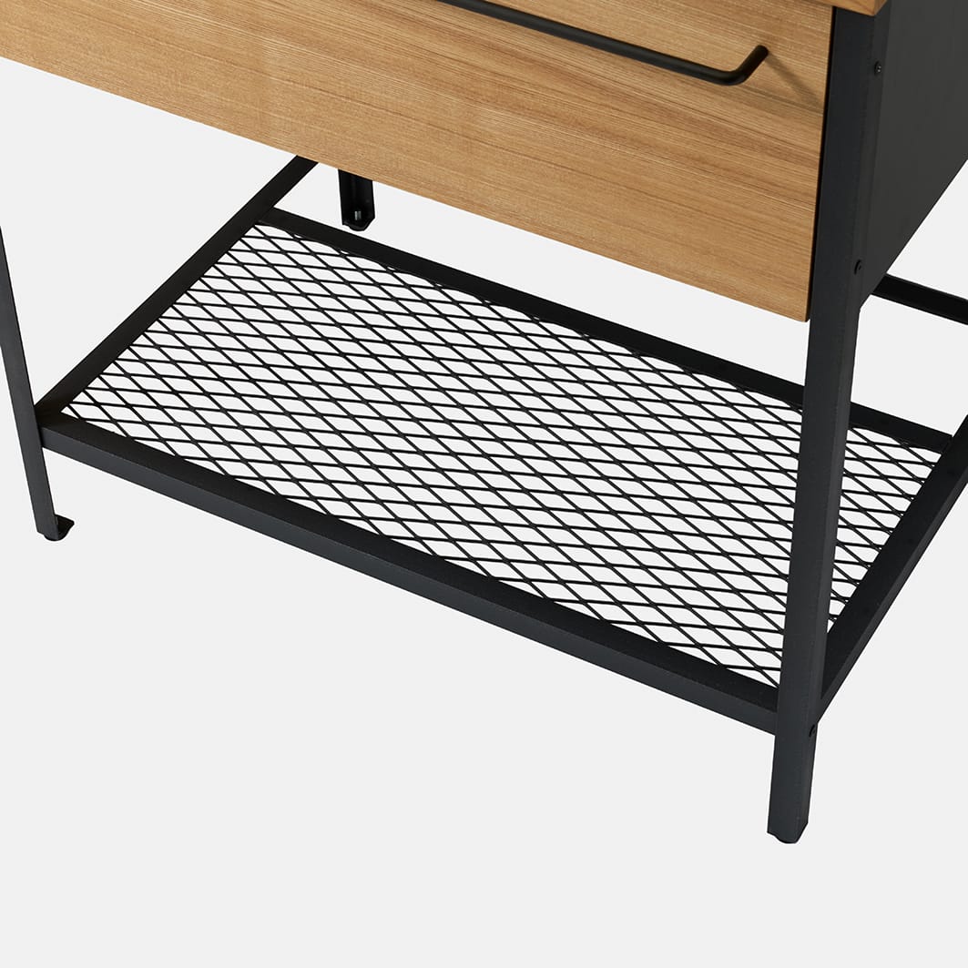 ワークカウンター洗面台 W1400～1800×D550 KB-PR009-08-G201 エキスパンドメタルでラフに