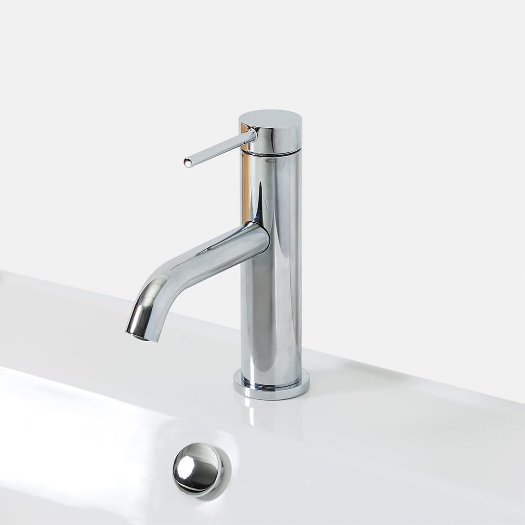 ワークカウンター洗面台 W1400～1800×D550 KB-PR009-08-G201 オプション：シングルレバー混合栓（写真はD550の洗面器）